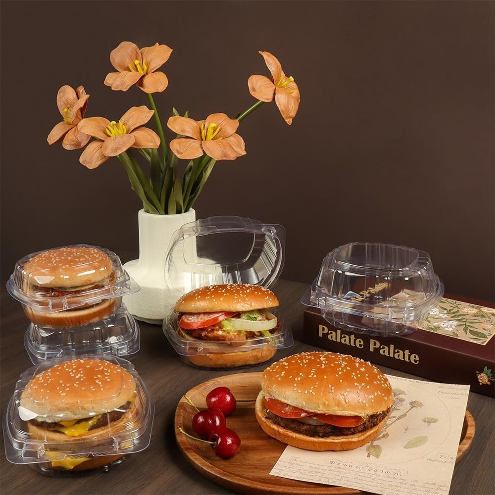 Grossiste en contenants en plastique jetables 6 x 6 pouces avec couvercles, boîte à nourriture carrée avec charnière élégante adaptée pour le stockage de plats à emporter, OEM pour hamburgers et sandwichs, fournisseur idéal pour vos événements. Grossiste en contenants en plastique jetables 6 x 6 pouces avec couvercles, boîte à nourriture carrée avec charnière élégante adaptée pour le stockage de plats à emporter, OEM pour hamburgers et sandwichs, fournisseur idéal pour vos événements.