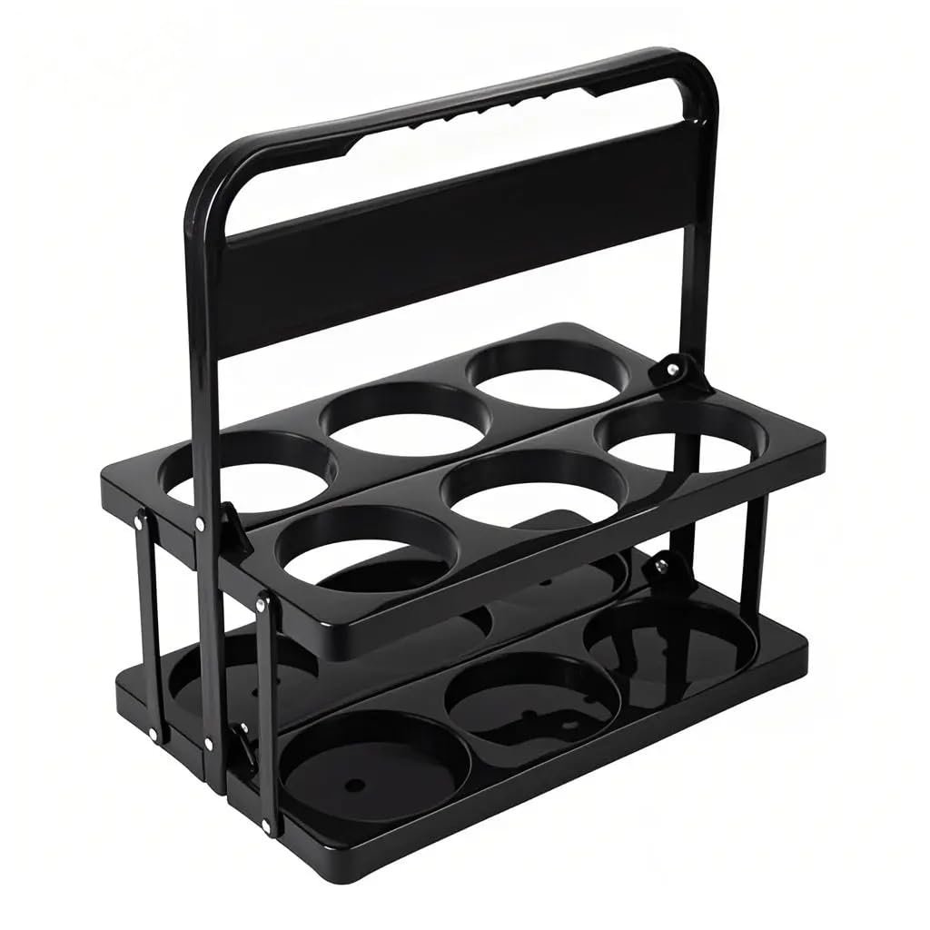 Grossiste porte-gobelet de 6 tasses avec anse, adapté pour le transport de boissons et accessoires pour livreurs, polyvalent et réutilisable, Logo Personnalisé, Fabricant en conditionnement mobile, idéal pour la livraison de nourriture.