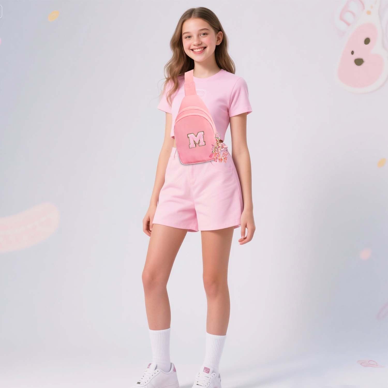 Grossiste Sac Banane Personnalisé avec Patch Initial pour Filles et Femmes - Sac à Bandoulière Fashion Pratique pour Voyage - Fabricant d'Accessoires Tendance.