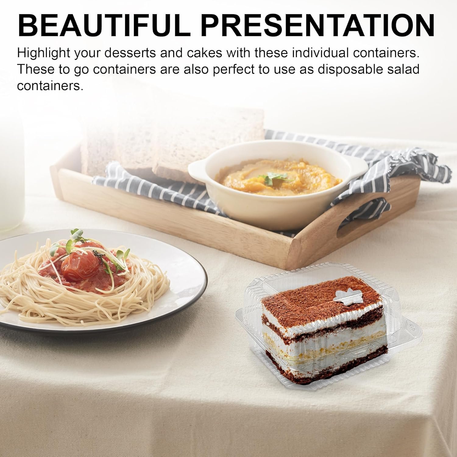 Container en plastique carré 5