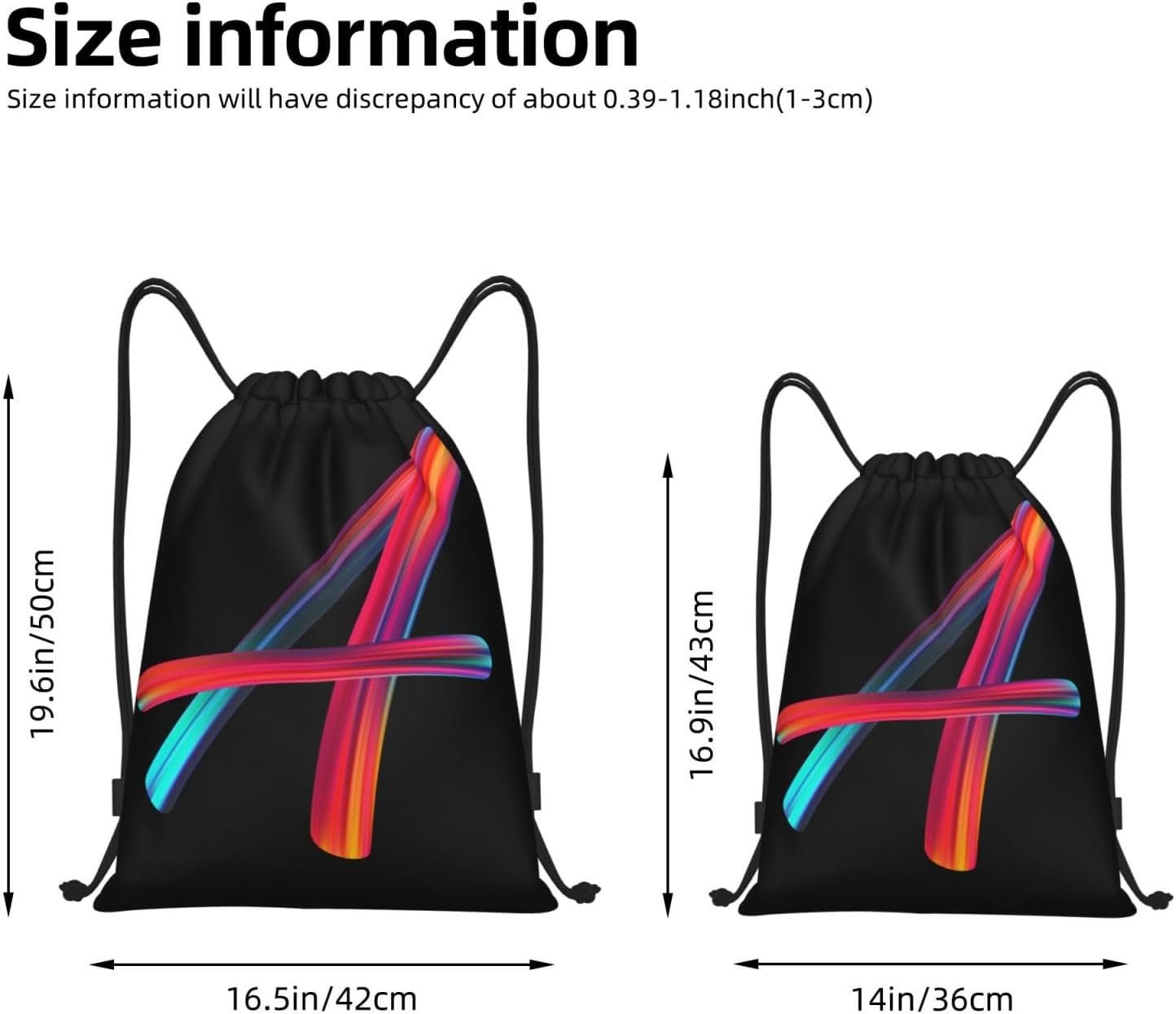 Sac à cordon noir personnalisé pour le sport, gym et voyage – Grossiste OEM de sacs à dos en vrac avec imprimé lettre arc-en-ciel A. Sac à cordon noir personnalisé pour le sport, gym et voyage – Grossiste OEM de sacs à dos en vrac avec imprimé lettre arc-en-ciel A.