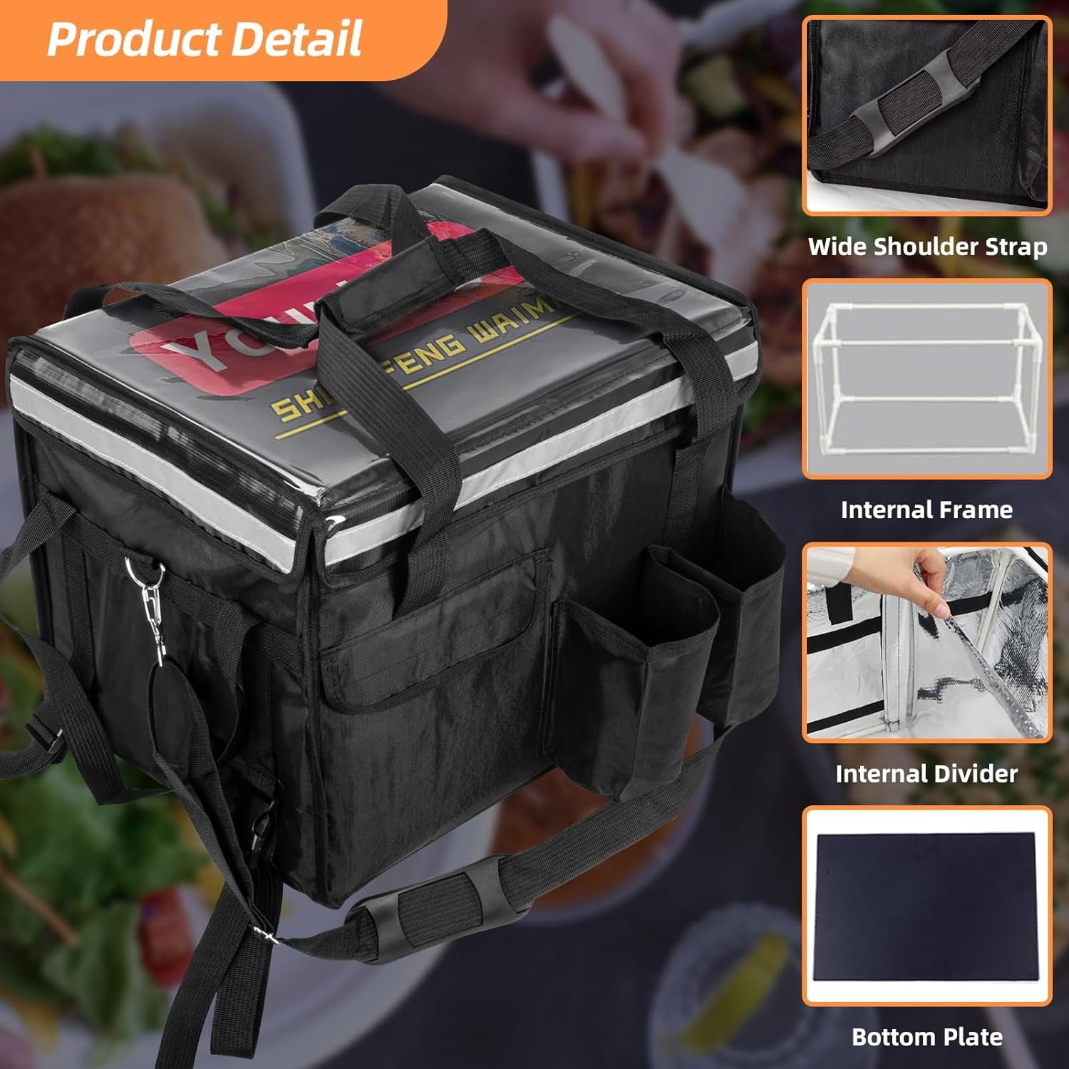 Grossiste en Bags Isolants pour Livraison de Nourriture avec Support pour Tasse 17,3