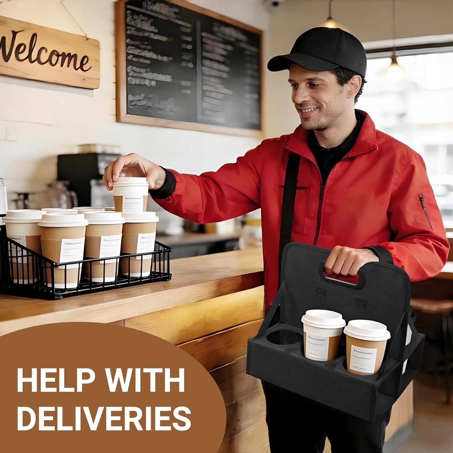 Grossiste porte-gobelets réutilisable 6 tasses avec poignée, solution de transport pour café, vin, canettes, OEM pour livraison, support de boissons, vente en gros pour chauffeur de livraison. Grossiste porte-gobelets réutilisable 6 tasses avec poignée, solution de transport pour café, vin, canettes, OEM pour livraison, support de boissons, vente en gros pour chauffeur de livraison.