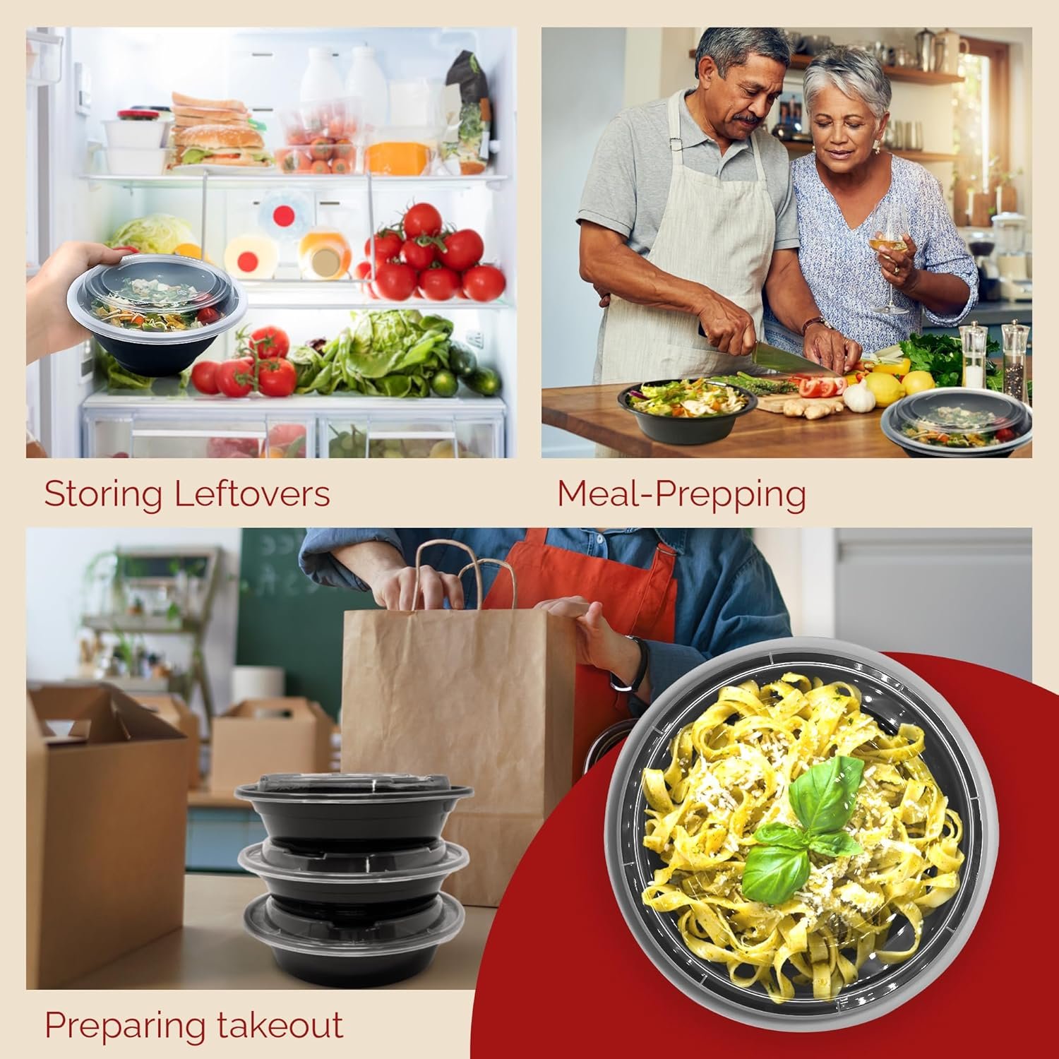 Grossiste Contenants Réutilisables de Préparation de Repas 16 oz (Pack de 25) | Fournisseur de Bols Plastiques Microwavables avec Couvercles | Vente en Gros pour Prise à Emporter, Restes, À emporter avec Logo Personnalisé Grossiste Contenants Réutilisables de Préparation de Repas 16 oz (Pack de 25) | Fournisseur de Bols Plastiques Microwavables avec Couvercles | Vente en Gros pour Prise à Emporter, Restes, À emporter avec Logo Personnalisé