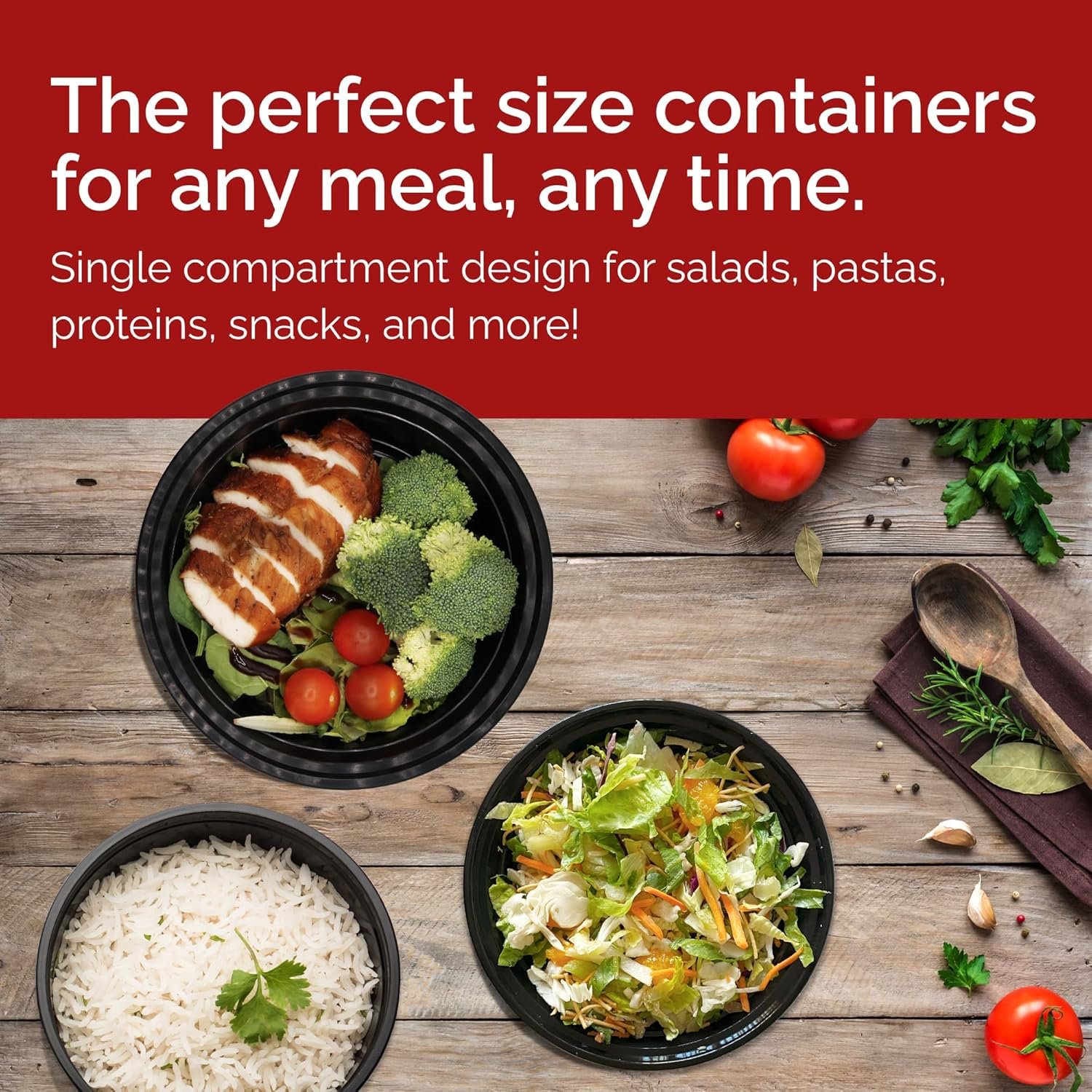 Grossiste Contenants Réutilisables de Préparation de Repas 16 oz (Pack de 25) | Fournisseur de Bols Plastiques Microwavables avec Couvercles | Vente en Gros pour Prise à Emporter, Restes, À emporter avec Logo Personnalisé Grossiste Contenants Réutilisables de Préparation de Repas 16 oz (Pack de 25) | Fournisseur de Bols Plastiques Microwavables avec Couvercles | Vente en Gros pour Prise à Emporter, Restes, À emporter avec Logo Personnalisé