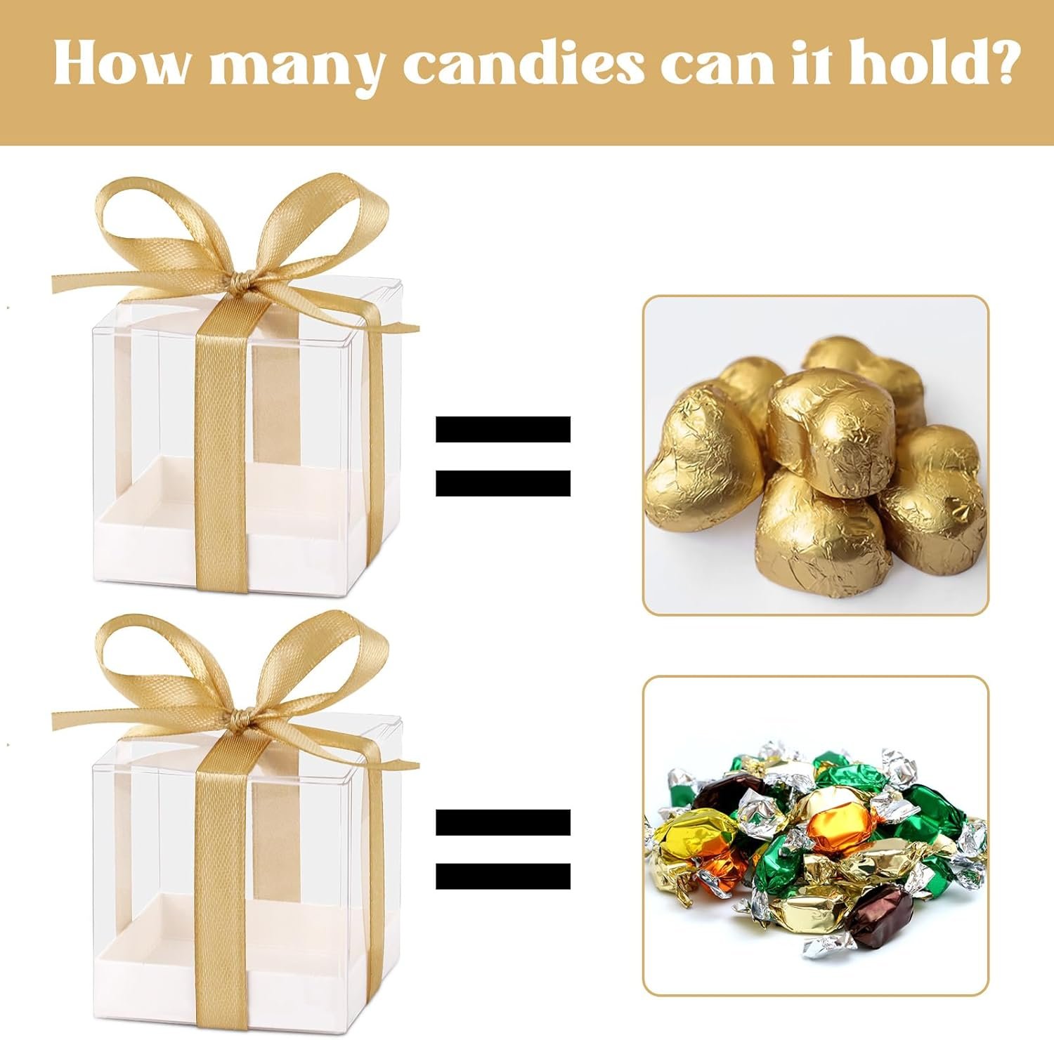 Grossiste 50pcs Boîtes de Faveurs Claires 2x2x2 Inches pour Bonbons - Boîtes de Cadeaux avec Logo Personnalisé pour Mariage et Anniversaire, Fournisseur de Boîtes à Macaron avec Ribbons Grossiste 50pcs Boîtes de Faveurs Claires 2x2x2 Inches pour Bonbons - Boîtes de Cadeaux avec Logo Personnalisé pour Mariage et Anniversaire, Fournisseur de Boîtes à Macaron avec Ribbons