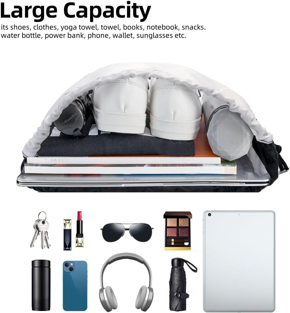 Grossiste sacs à dos à cordon personnalisés pour le gymnase et les voyages, logo OEM en vrac, petite taille noire