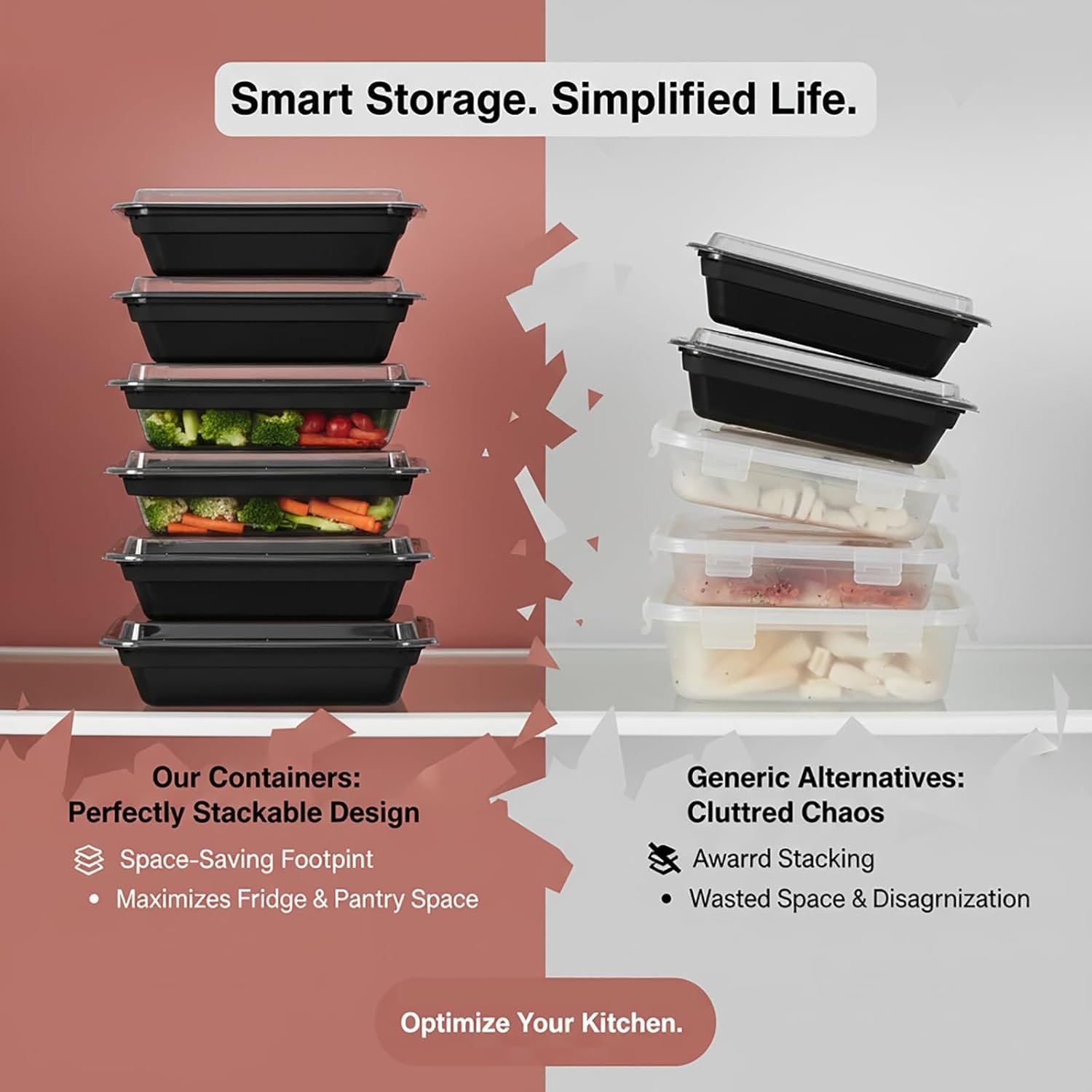 Pack de 60 contenants de préparation de repas de 24 oz, fournisseurs de contenants alimentaires, Logo Personnalisé, réutilisables, étanches, compatibles avec congélateur, micro-ondes et lave-vaisselle, vente en gros, avec couvercles. Pack de 60 contenants de préparation de repas de 24 oz, fournisseurs de contenants alimentaires, Logo Personnalisé, réutilisables, étanches, compatibles avec congélateur, micro-ondes et lave-vaisselle, vente en gros, avec couvercles.