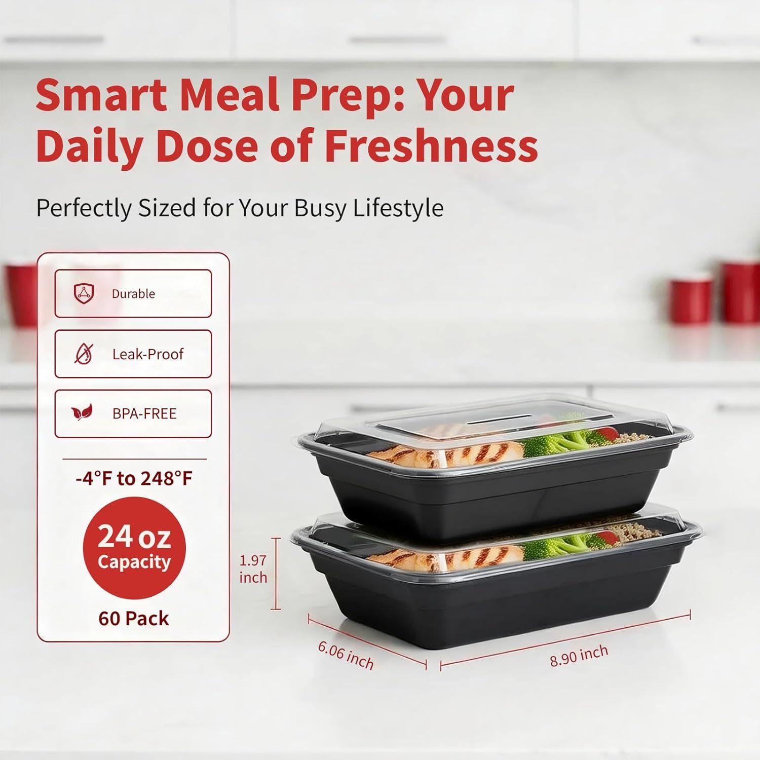 Pack de 60 contenants de préparation de repas de 24 oz, fournisseurs de contenants alimentaires, Logo Personnalisé, réutilisables, étanches, compatibles avec congélateur, micro-ondes et lave-vaisselle, vente en gros, avec couvercles. Pack de 60 contenants de préparation de repas de 24 oz, fournisseurs de contenants alimentaires, Logo Personnalisé, réutilisables, étanches, compatibles avec congélateur, micro-ondes et lave-vaisselle, vente en gros, avec couvercles.