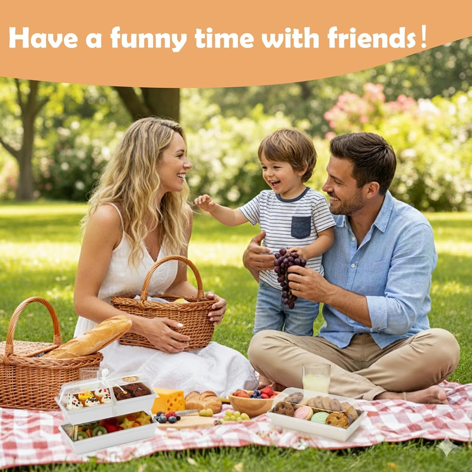 Grossiste en Vrac - Boîtes à Charcuterie 120Pcs avec Couvercles Transparent, Boîtes à Desserts en Papier Jetables 7 Pouces pour Sandwich, Cookies, Sushi, Part de Gâteau et Fraises - Fabricant avec Logo Personnalisé