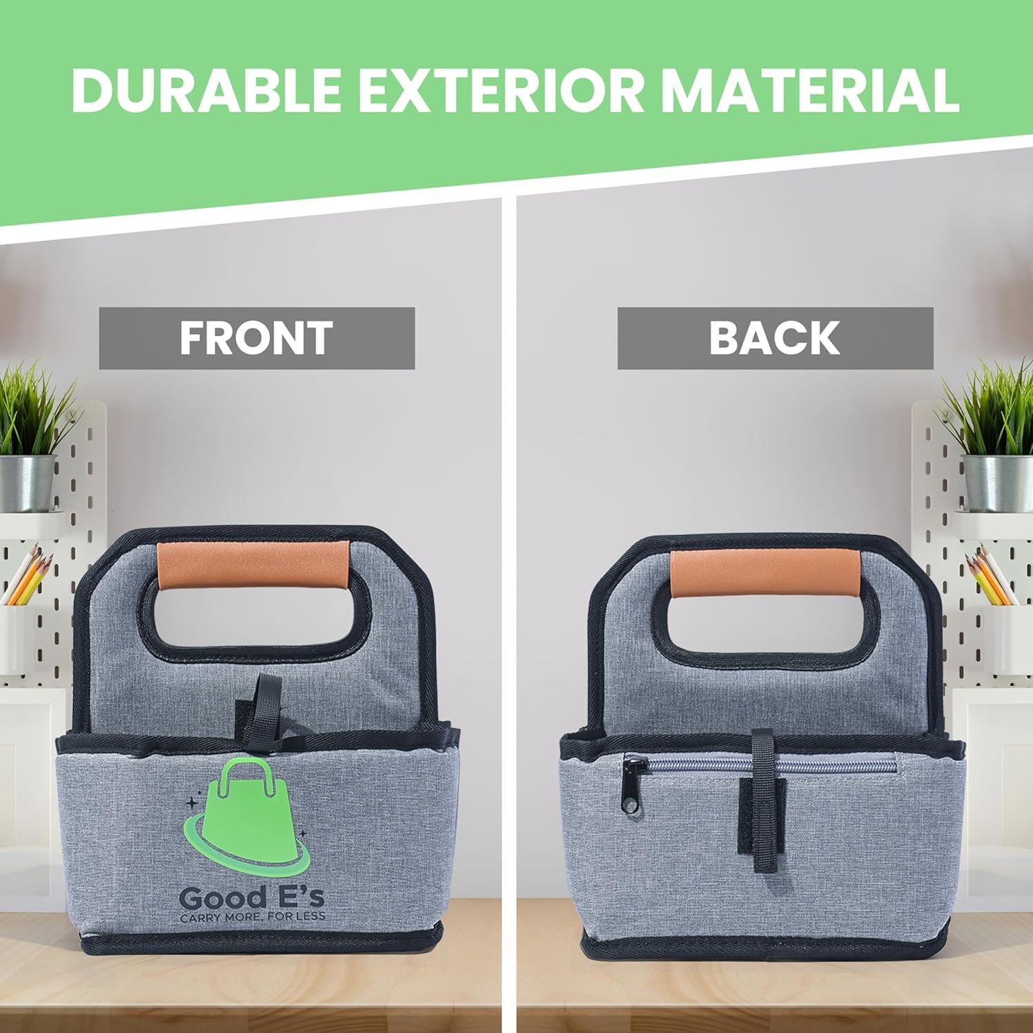 Grossiste de porte-gobelets réutilisables pour 4 tasses, isolé, étanche et portable, avec organisateur en cuir pour boissons chaudes/froides (16oz à 24oz), fournisseur OEM.