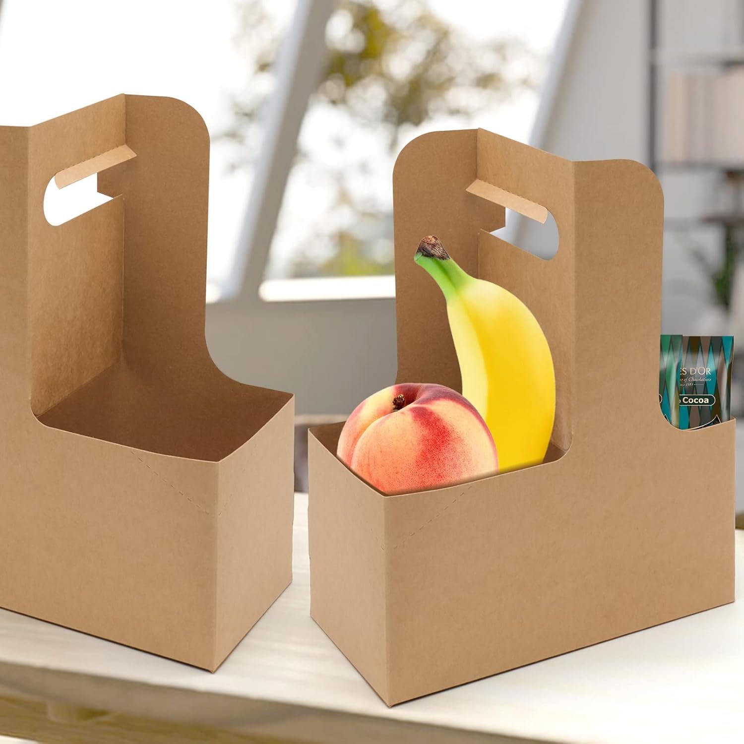 Grossiste en Vrac de Support à Boissons 25 Pcs avec Poignée - Porte-gobelet en Papier pour 2 Tasses, Logo Personnalisé pour Livraison de Nourriture et Boissons, Fabricant de solutions d'emballage Grossiste en Vrac de Support à Boissons 25 Pcs avec Poignée - Porte-gobelet en Papier pour 2 Tasses, Logo Personnalisé pour Livraison de Nourriture et Boissons, Fabricant de solutions d'emballage