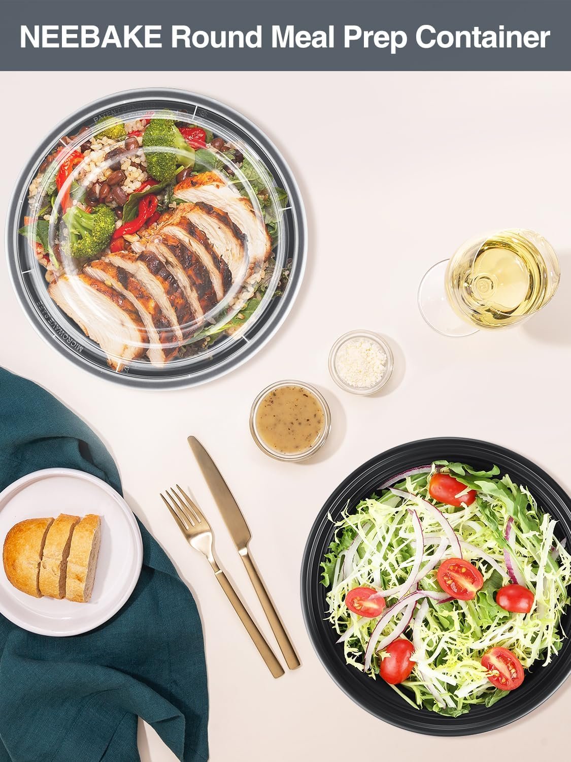 Grossiste Conteneurs Alimentaires en Plastique Réutilisables de 24oz avec Couvercles, Idéaux pour la Préparation de Repas, Fabricant pour Vente en Gros, Compatibles Micro-ondes, Congélateur et Lave-vaisselle