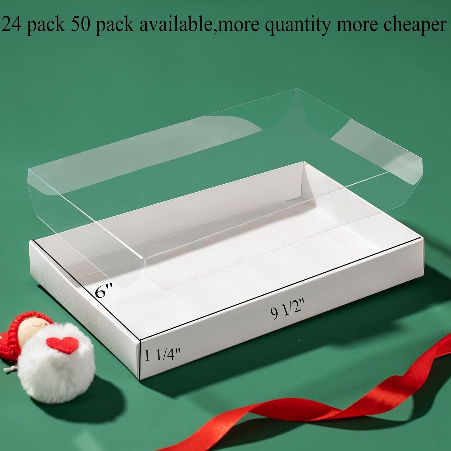 Grossiste en Vrac Boîtes en Plastique Transparentes Avec Fenêtre 10 Pack 9 1/2