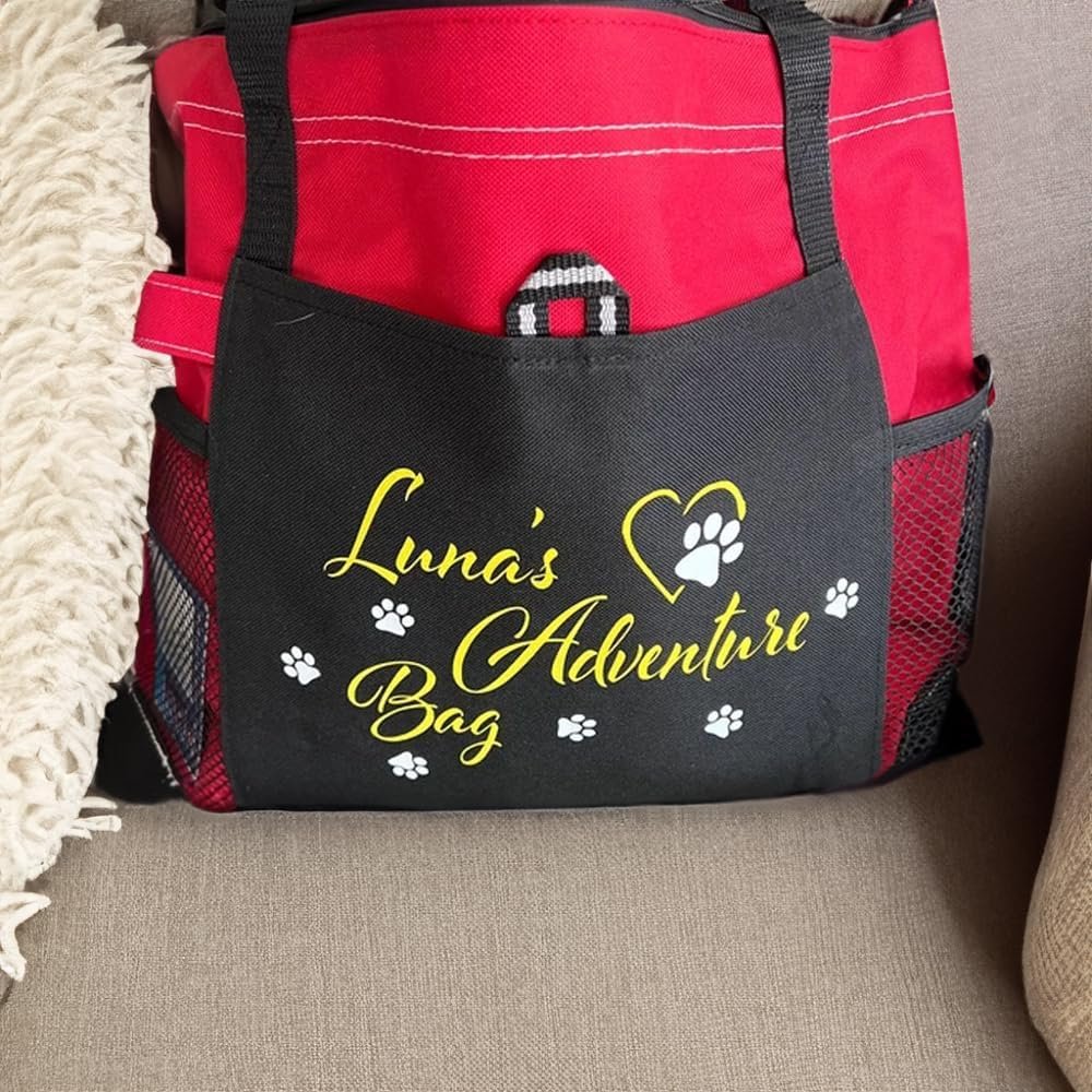 Sac fourre-tout en toile personnalisable pour chien avec empreinte de patte, vente en gros pour fabricants, idéal comme cadeau d'anniversaire pour les mamans et femmes.