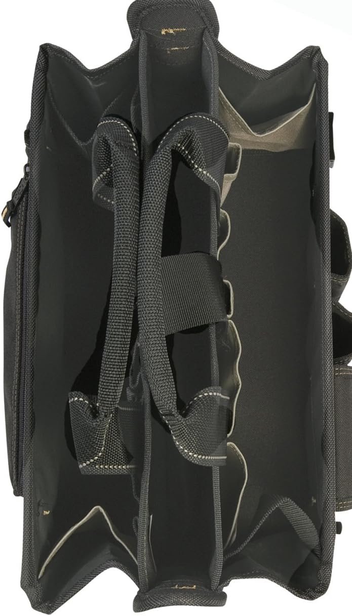 Grossiste sac à outils 16 po avec plateau central, fabriqué par un fournisseur OEM, 16 poches pour un rangement efficace Grossiste sac à outils 16 po avec plateau central, fabriqué par un fournisseur OEM, 16 poches pour un rangement efficace