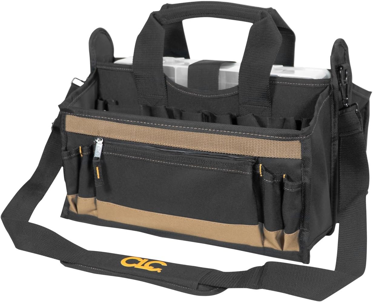 Grossiste sac à outils 16 po avec plateau central, fabriqué par un fournisseur OEM, 16 poches pour un rangement efficace Grossiste sac à outils 16 po avec plateau central, fabriqué par un fournisseur OEM, 16 poches pour un rangement efficace