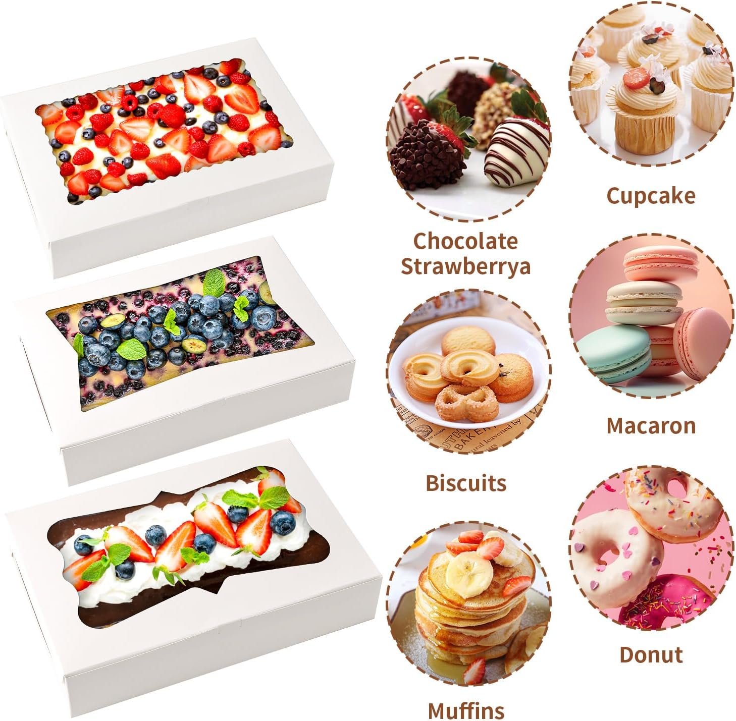 Grossiste en boîte à pâtisserie de 12 pcs de 12x8x2.5 pouces, avec fenêtre pour cookies, marque blanche pour chocolat, gâteaux, desserts, donuts et muffins, fabriqué par un fournisseur fiable. Grossiste en boîte à pâtisserie de 12 pcs de 12x8x2.5 pouces, avec fenêtre pour cookies, marque blanche pour chocolat, gâteaux, desserts, donuts et muffins, fabriqué par un fournisseur fiable.