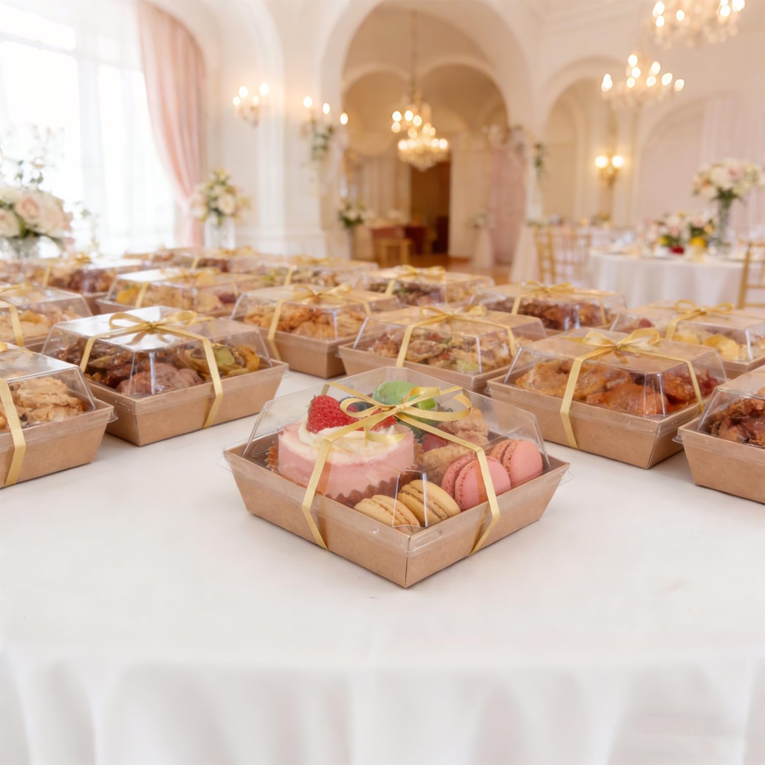 Grossiste Boîtes à Charcuterie Mini 60 Packs avec Couvercles Transparants – Boîtes à Dessert en Papier à Emporter avec Fourchettes, Autocollants et Ruban, OEM, Boîtes Jetables pour Cookies, Parts de Gâteau, Sandwichs et Fraises Grossiste Boîtes à Charcuterie Mini 60 Packs avec Couvercles Transparants – Boîtes à Dessert en Papier à Emporter avec Fourchettes, Autocollants et Ruban, OEM, Boîtes Jetables pour Cookies, Parts de Gâteau, Sandwichs et Fraises