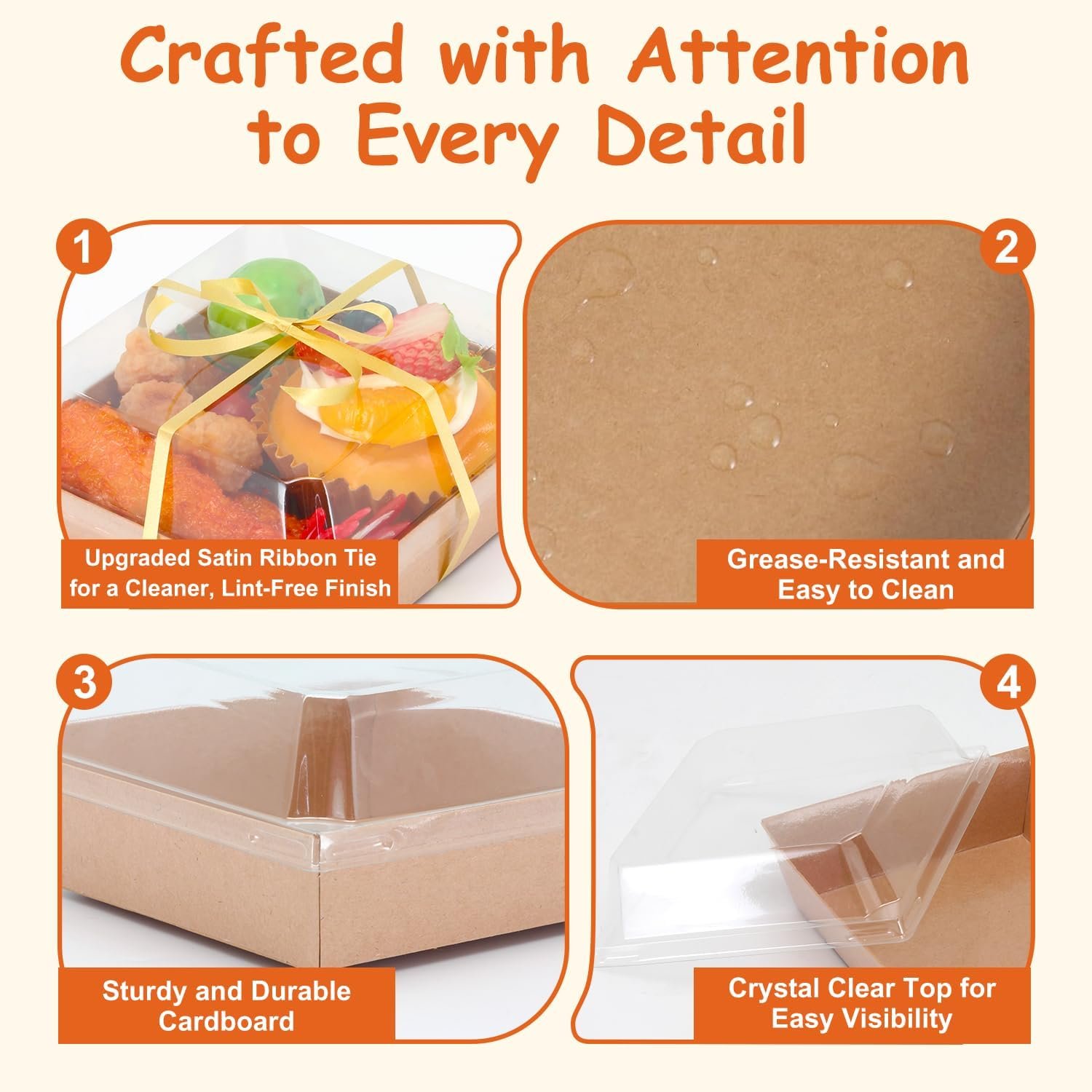 Grossiste Boîtes à Charcuterie Mini 60 Packs avec Couvercles Transparants – Boîtes à Dessert en Papier à Emporter avec Fourchettes, Autocollants et Ruban, OEM, Boîtes Jetables pour Cookies, Parts de Gâteau, Sandwichs et Fraises Grossiste Boîtes à Charcuterie Mini 60 Packs avec Couvercles Transparants – Boîtes à Dessert en Papier à Emporter avec Fourchettes, Autocollants et Ruban, OEM, Boîtes Jetables pour Cookies, Parts de Gâteau, Sandwichs et Fraises