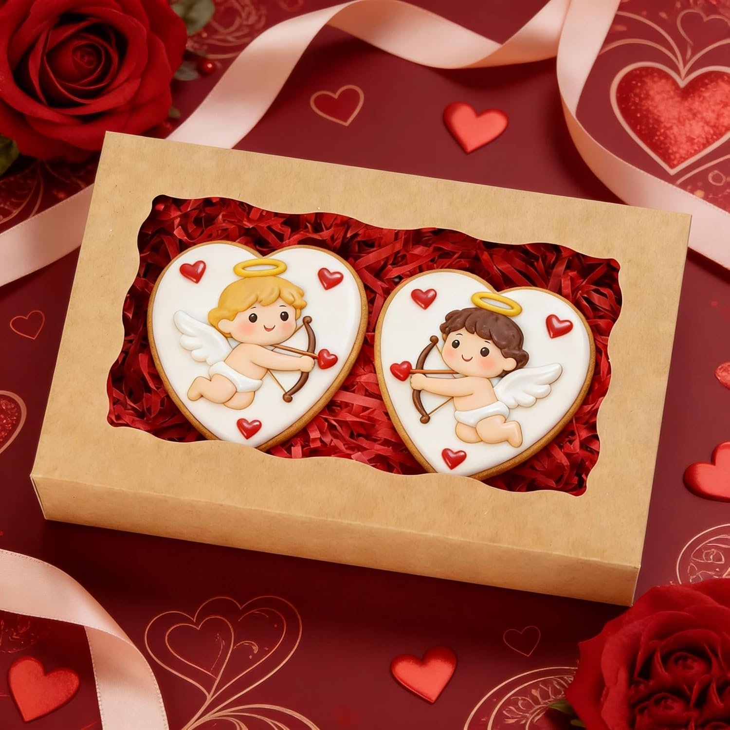 Boîte à gâteaux avec fenêtre 50 pièces 7