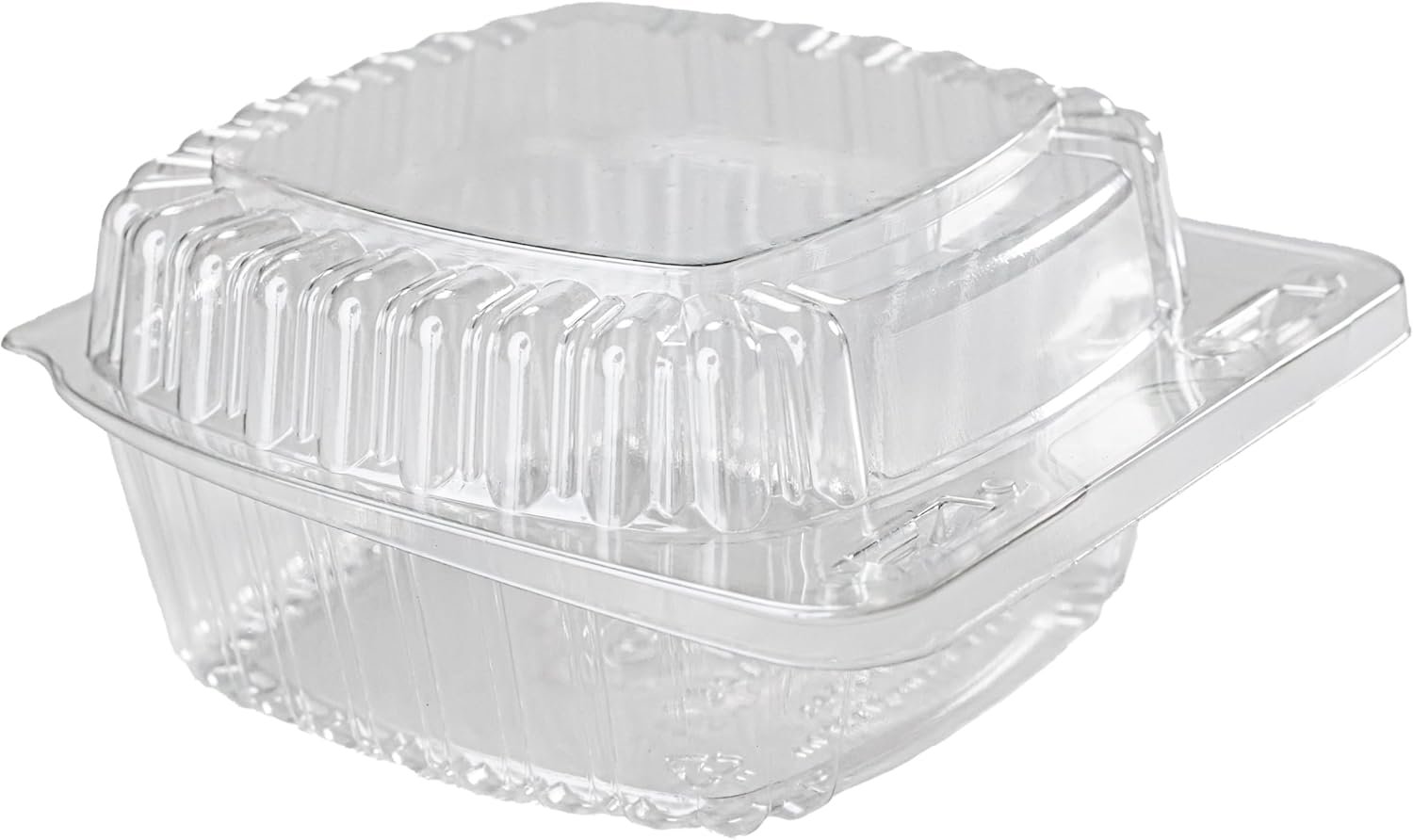 Conteneurs alimentaires en plastique clair 50-Pack 4 x 4 pouces, vente en gros, pour snacks et repas, fabriqués par un fournisseur, options de logo personnalisé.