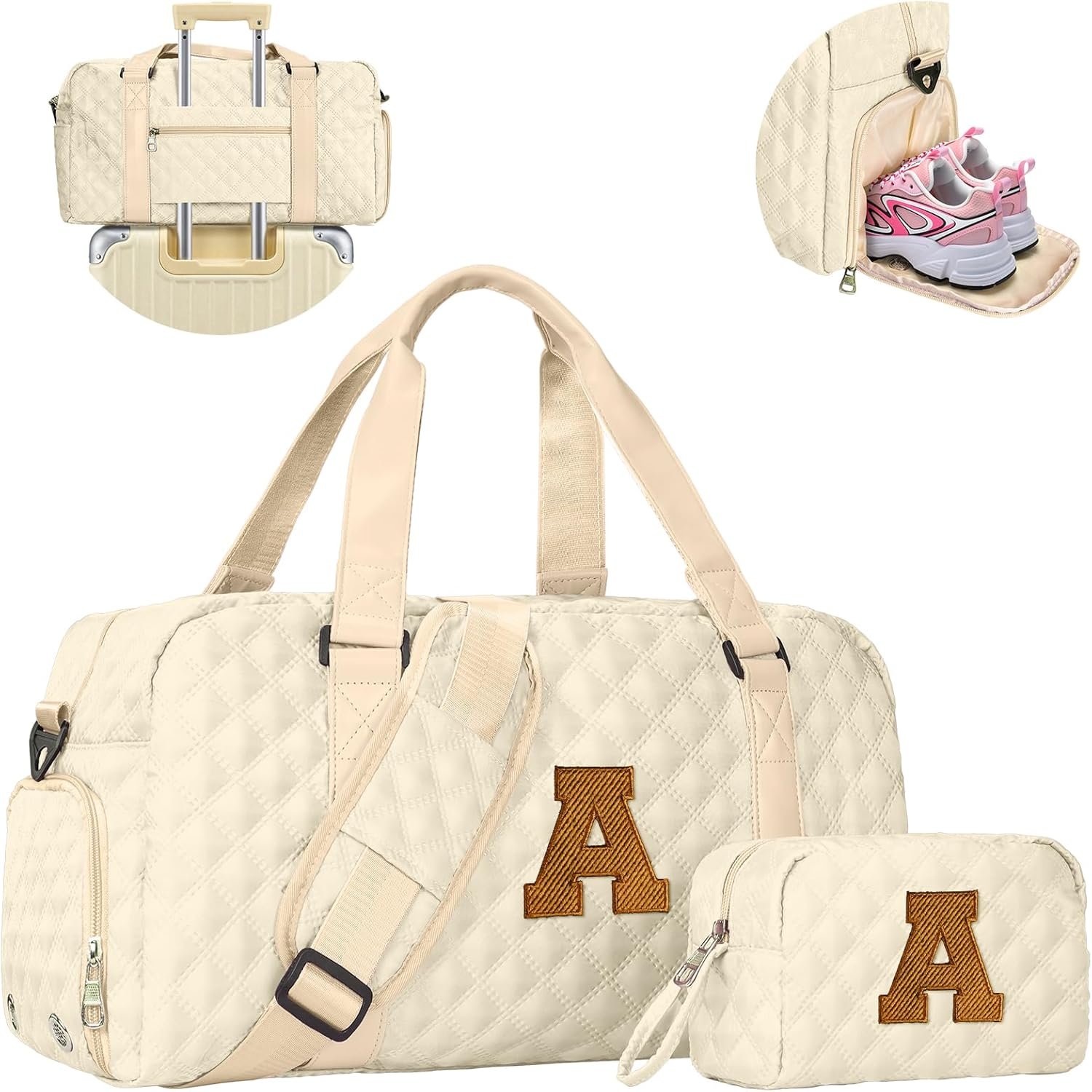 Duffle Bag de voyage personnalisable pour femmes et filles, sac weekender idéal, Grossiste en accessoires, sac de sport pour gymnastes et adolescentes, Fabricant de sacs de qualité, vente en gros de cadeaux originaux pour elle.