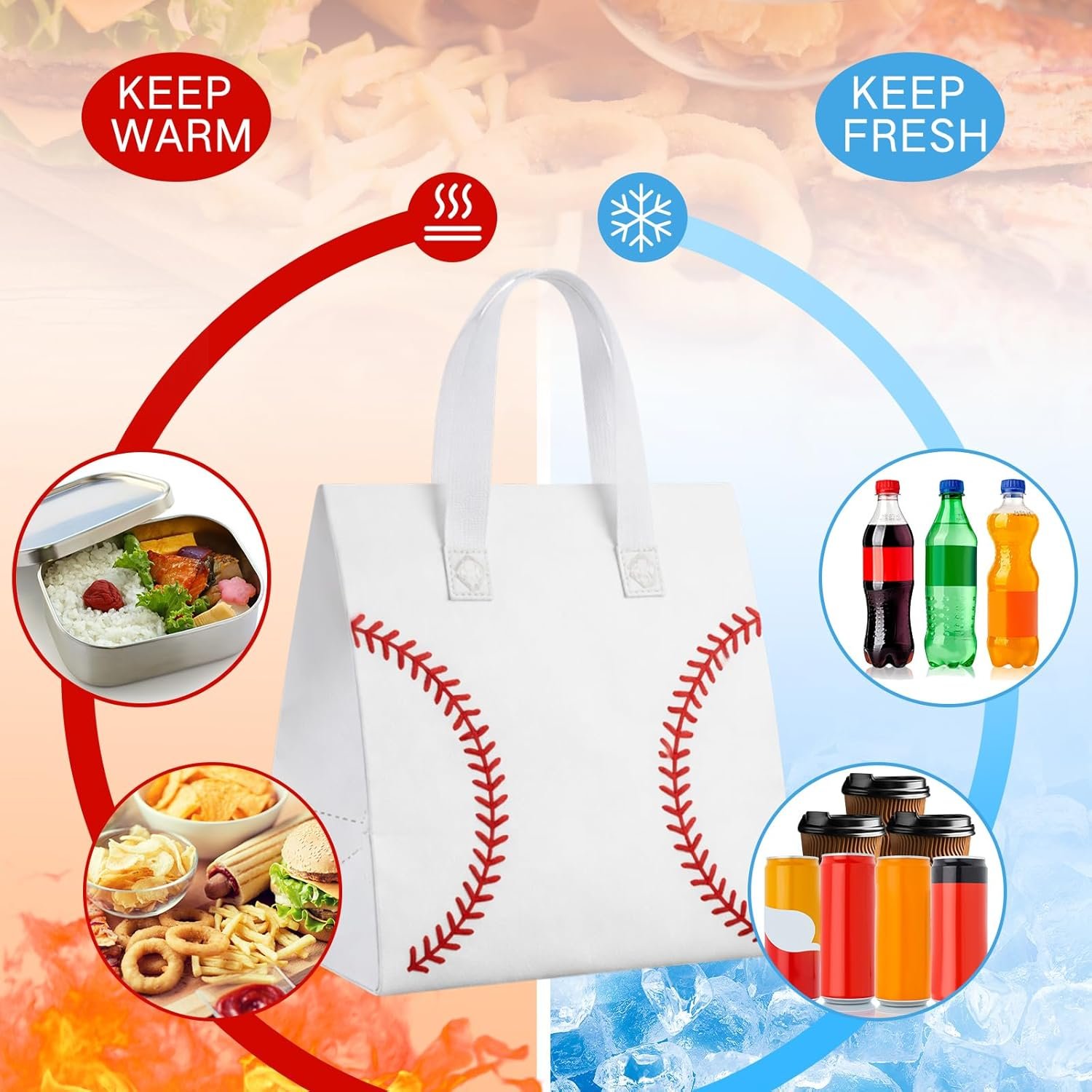 Grossiste Sac isotherme pour livraison de nourriture de 50 pcs, idéal pour pizza et plats chauds ou froids, avec Logo Personnalisé, Fabricant de sacs réutilisables pour événements sportifs et soirées seniors. Vente en Gros de sacs à lunch isolés.