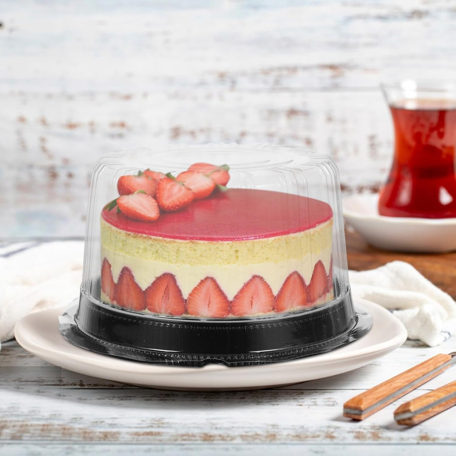 Grossiste contenant à gâteau rond transparent 6,3 pouces, solution d'emballage pour anniversaire, fabrication OEM, boîte à œufs en plastique à emporter en vrac. Grossiste contenant à gâteau rond transparent 6,3 pouces, solution d'emballage pour anniversaire, fabrication OEM, boîte à œufs en plastique à emporter en vrac.