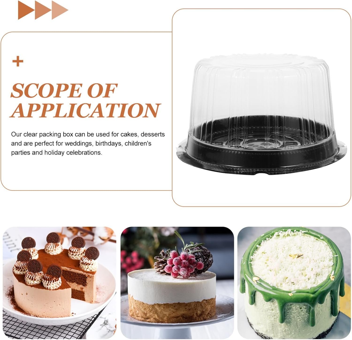 Grossiste contenant à gâteau rond transparent 6,3 pouces, solution d'emballage pour anniversaire, fabrication OEM, boîte à œufs en plastique à emporter en vrac. Grossiste contenant à gâteau rond transparent 6,3 pouces, solution d'emballage pour anniversaire, fabrication OEM, boîte à œufs en plastique à emporter en vrac.