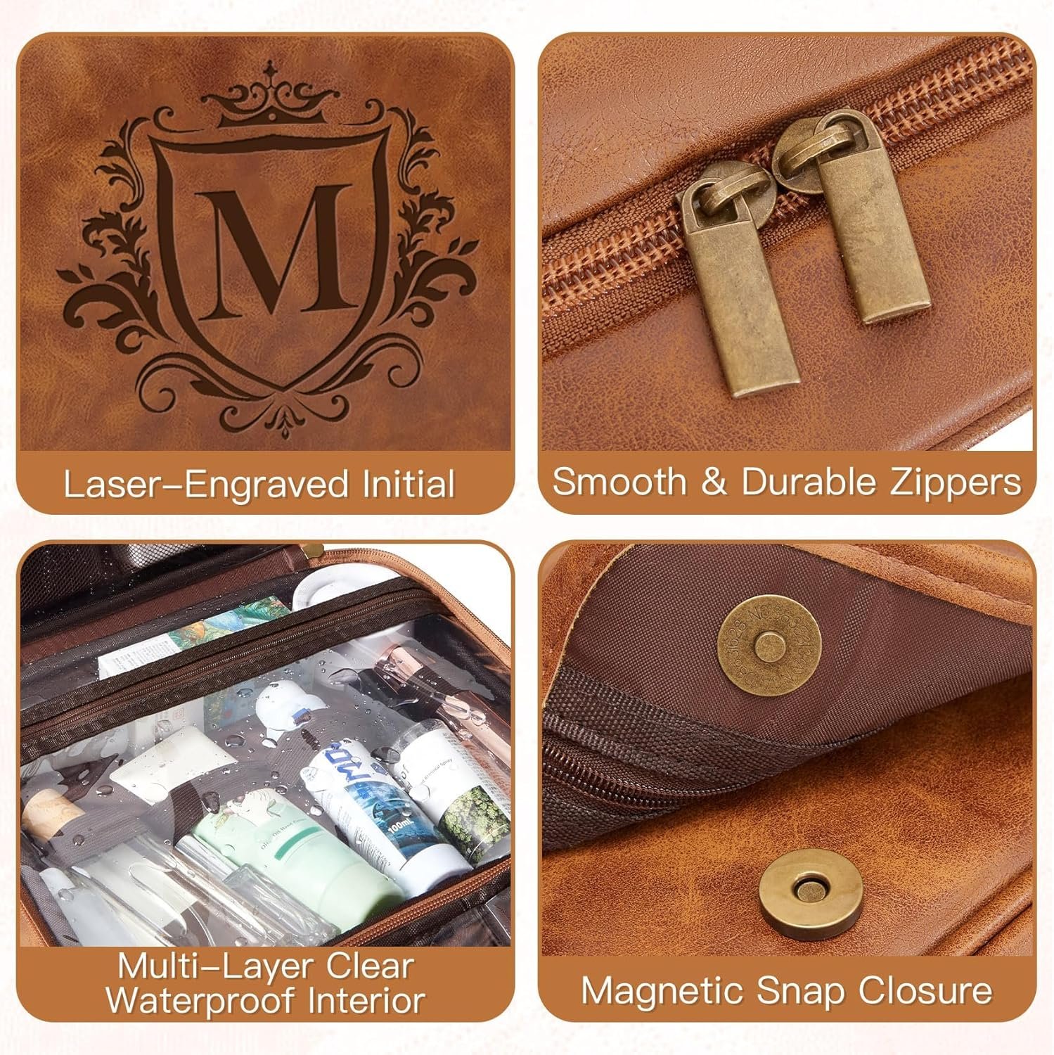 Grossiste Sac de Voyage de Toilette Personnalisé en PU Imperméable, Logo Personnalisé et Initiales Gravées au Laser, Cadeau pour Homme, Grande Taille, Idéal pour la Saint-Valentin et les Anniversaires, Fabricant de Produits en Vrac, Marron Clair M Grossiste Sac de Voyage de Toilette Personnalisé en PU Imperméable, Logo Personnalisé et Initiales Gravées au Laser, Cadeau pour Homme, Grande Taille, Idéal pour la Saint-Valentin et les Anniversaires, Fabricant de Produits en Vrac, Marron Clair M