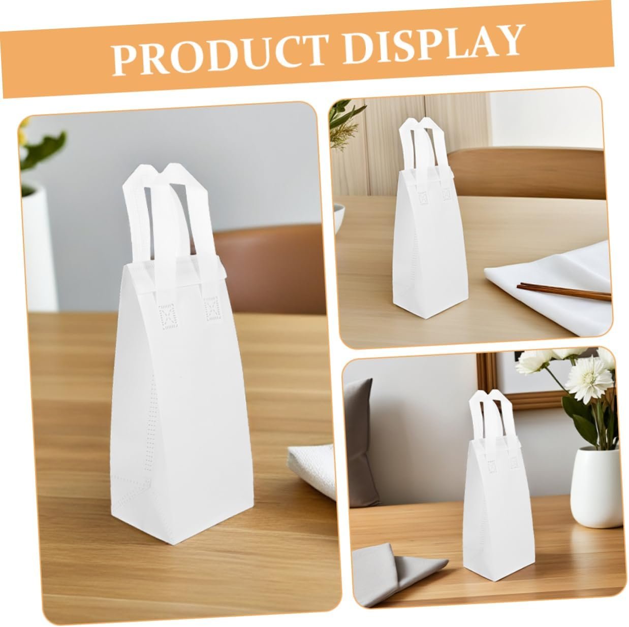 Grossiste 50pcs Sacs Isolés à Emporter avec Poignée pour Verre Unique, Insulation pour Boissons Chaudes et Froides, Fabricant de Solutions Personnalisées