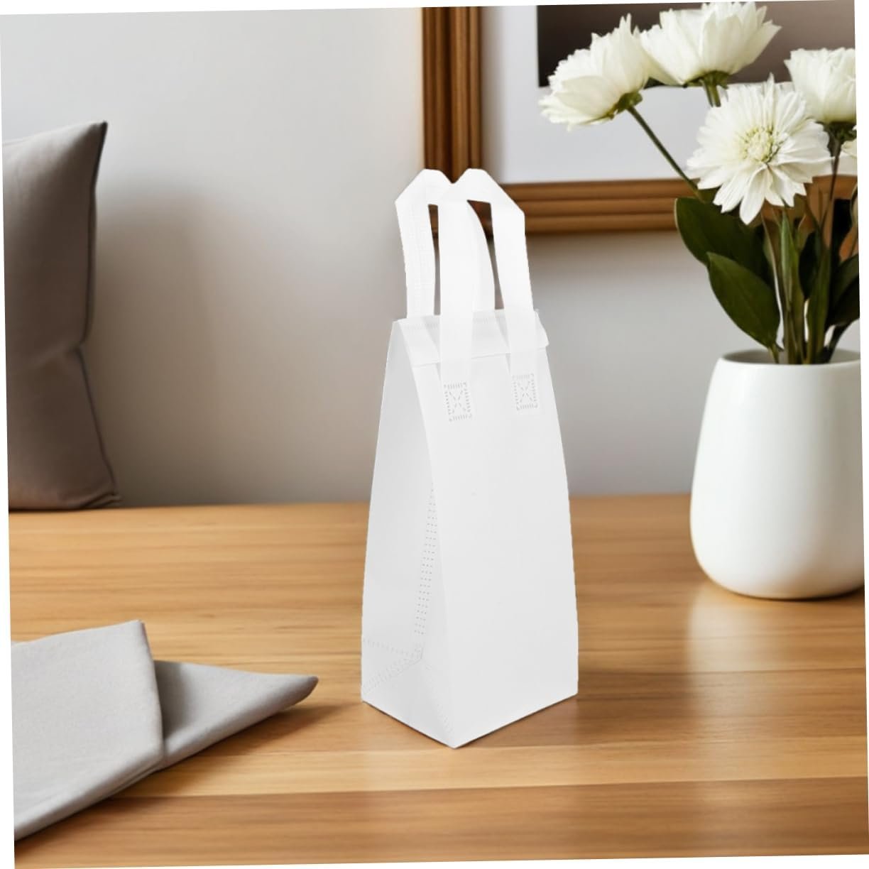 Grossiste 50pcs Sacs Isolés à Emporter avec Poignée pour Verre Unique, Insulation pour Boissons Chaudes et Froides, Fabricant de Solutions Personnalisées