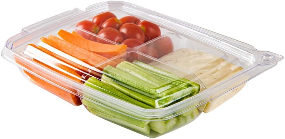 Grossiste en contenants alimentaires, 100 récipients à emporter rectangulaires de 13 onces, durables et transparents, offrant des compartiments avec couvercles articulés, parfaits pour la vente en gros, OEM pour professionnels, à utiliser dans les restaurants et services de traiteur.