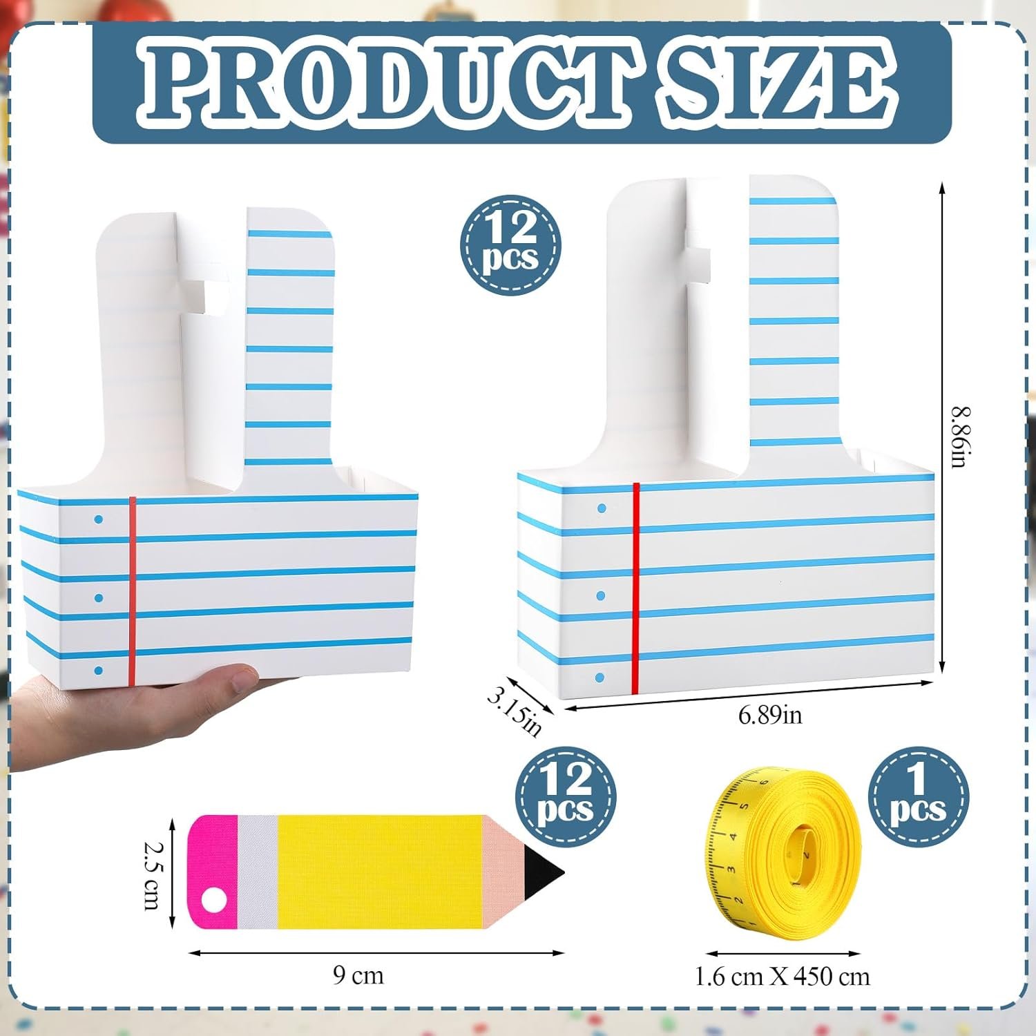 Grossiste de fournitures pour enseignants avec un ensemble de 12 cadeaux d'appréciation incluant un carnet, un porte-gobelet à 2 tasses, une carte de vœux, un ruban et un support à fleurs à manipuler pour des DIY en fin d'année scolaire et des fêtes de retour à l'école, disponible en vente en gros et avec option de logo personnalisé. Grossiste de fournitures pour enseignants avec un ensemble de 12 cadeaux d'appréciation incluant un carnet, un porte-gobelet à 2 tasses, une carte de vœux, un ruban et un support à fleurs à manipuler pour des DIY en fin d'année scolaire et des fêtes de retour à l'école, disponible en vente en gros et avec option de logo personnalisé.