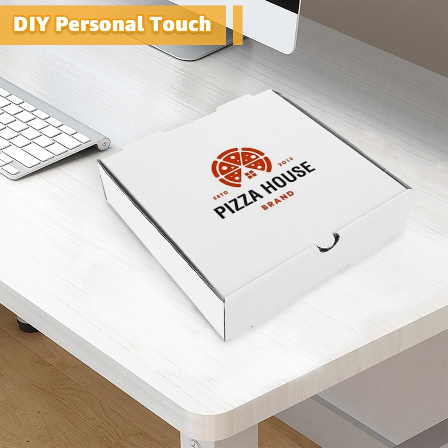 Grossiste en boîtes à pizza, 50 pack de boîtes en carton ondulé 6 x 6 pour pizza, gâteau, cookies, emballage alimentaire, Fournisseur en gros, OEM.