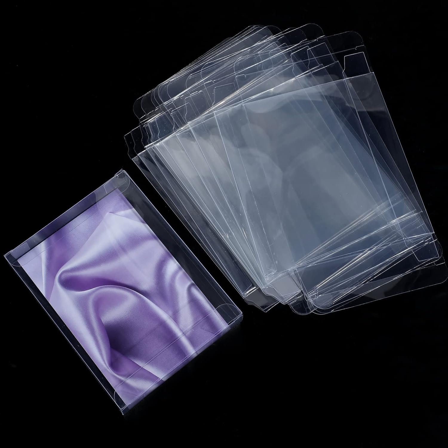 Grossiste de boîtes à cadeaux claires en plastique transparent, 100 pack de boîtes pliables pour enveloppes A2, logo personnalisé, 4.5 x 1.0 x 5.9 pouces, fournisseur pour stockage et emballage. Grossiste de boîtes à cadeaux claires en plastique transparent, 100 pack de boîtes pliables pour enveloppes A2, logo personnalisé, 4.5 x 1.0 x 5.9 pouces, fournisseur pour stockage et emballage.