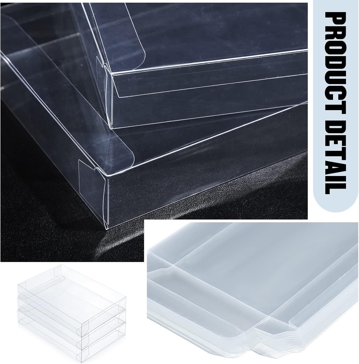 Grossiste de boîtes à cadeaux claires en plastique transparent, 100 pack de boîtes pliables pour enveloppes A2, logo personnalisé, 4.5 x 1.0 x 5.9 pouces, fournisseur pour stockage et emballage. Grossiste de boîtes à cadeaux claires en plastique transparent, 100 pack de boîtes pliables pour enveloppes A2, logo personnalisé, 4.5 x 1.0 x 5.9 pouces, fournisseur pour stockage et emballage.