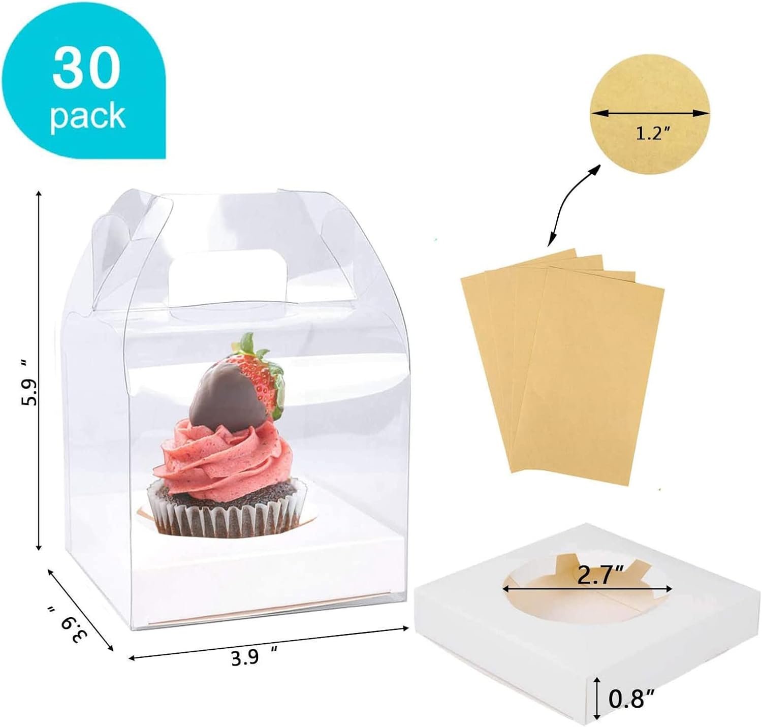 Grossiste en Vrac de 30 Conteneurs à Cupcake Individuels, Boîtes Claires avec Poignée et Inserts, Logo PersonnaliséAchetez auprès d'un Fabricant. Grossiste en Vrac de 30 Conteneurs à Cupcake Individuels, Boîtes Claires avec Poignée et Inserts, Logo PersonnaliséAchetez auprès d'un Fabricant.