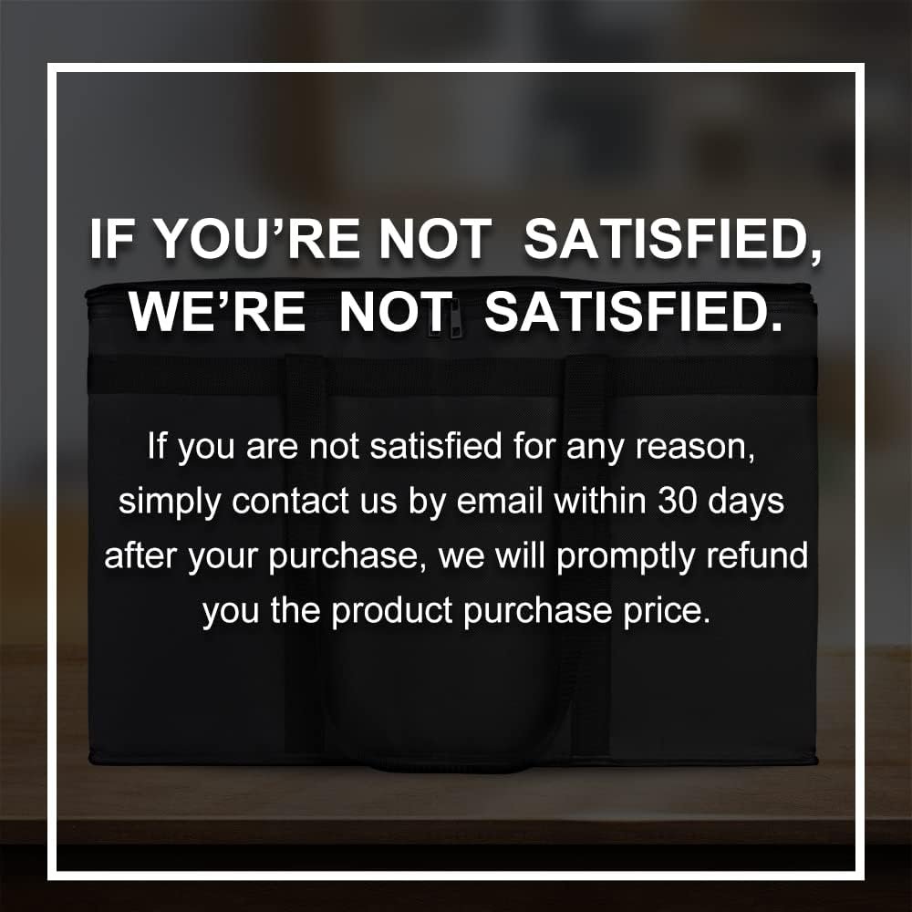 Grossiste Sac de Livraison Alimentaire Isotherme 3-Pack XXXL pour Pizza, Sac Thermique Rideshare pour Traiteur, Fournisseur de Solutions de Transport Chaud/Froid en Vrac