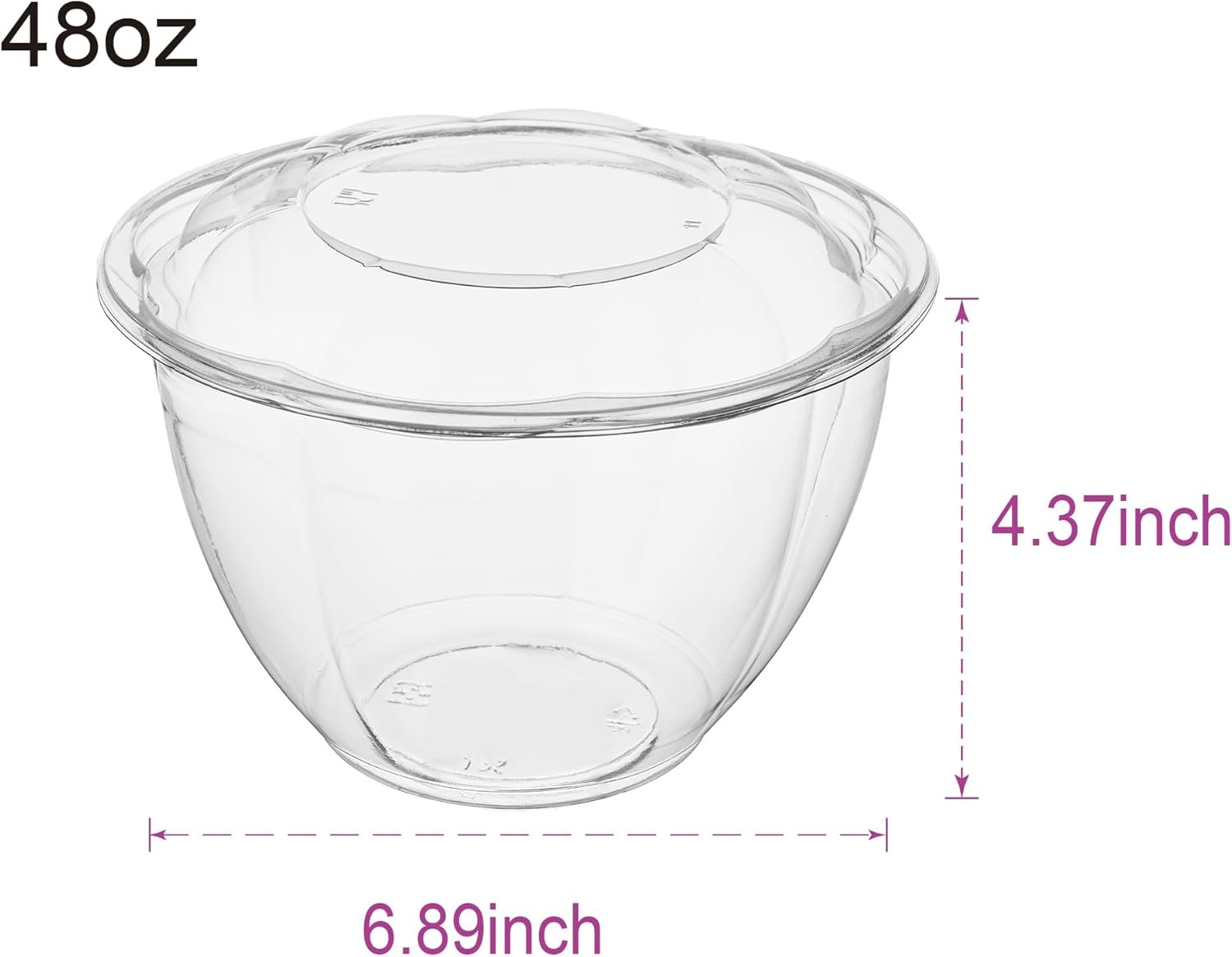 Grossiste en Vrac de 50 Sets de Bols à Salade en Plastique Transparent de 48 oz avec Couvercles Hermétiques, Fournisseur pour Préparation de Repas et Service de Fruits, Logo Personnalisé Grossiste en Vrac de 50 Sets de Bols à Salade en Plastique Transparent de 48 oz avec Couvercles Hermétiques, Fournisseur pour Préparation de Repas et Service de Fruits, Logo Personnalisé