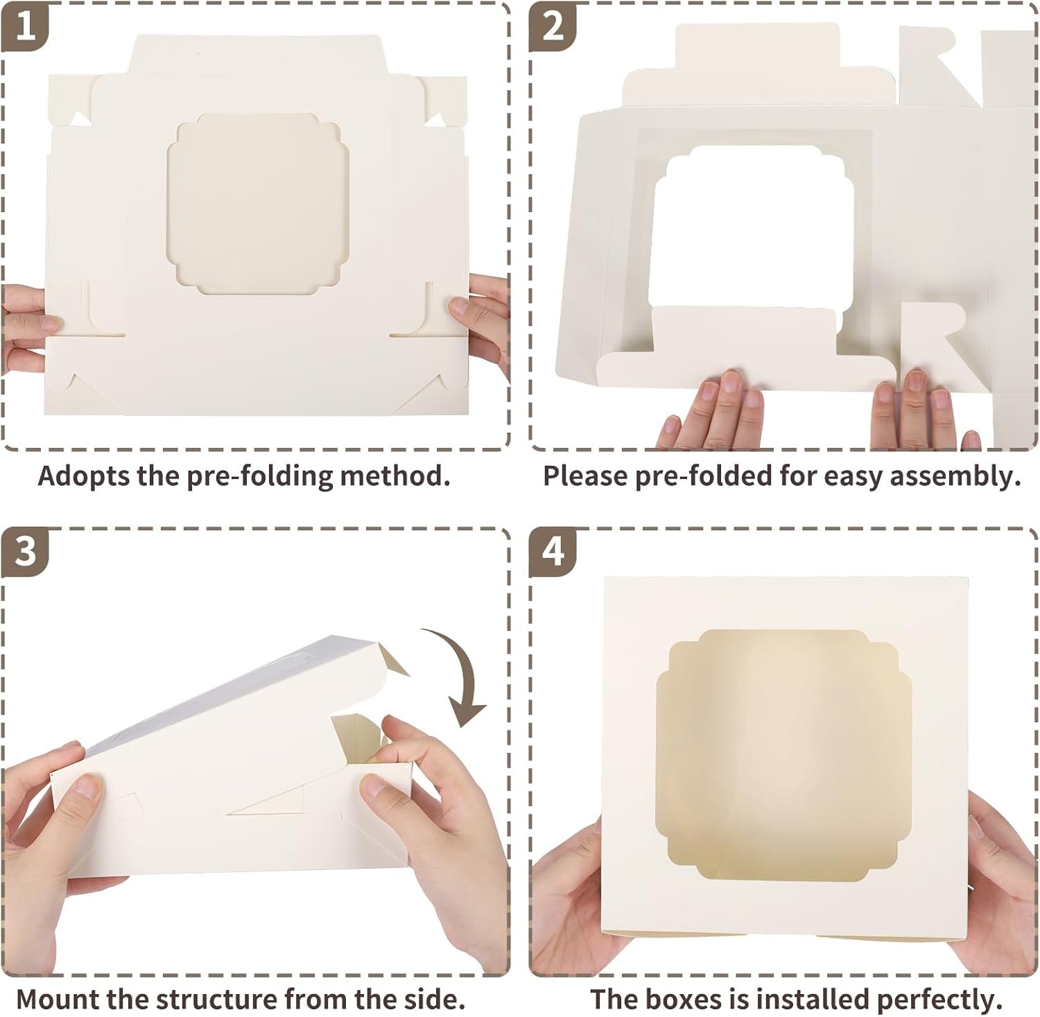 Grossiste en Vrac - Boîtes à biscuits de 60 pièces, 8x8x2,5 pouces, avec 2 styles de fenêtres pour chocolats, fraises, tartes, pâtisseries, desserts, gâteaux, Logo Personnalisé disponible, Fournisseur de solutions pour la pâtisserie. Grossiste en Vrac - Boîtes à biscuits de 60 pièces, 8x8x2,5 pouces, avec 2 styles de fenêtres pour chocolats, fraises, tartes, pâtisseries, desserts, gâteaux, Logo Personnalisé disponible, Fournisseur de solutions pour la pâtisserie.