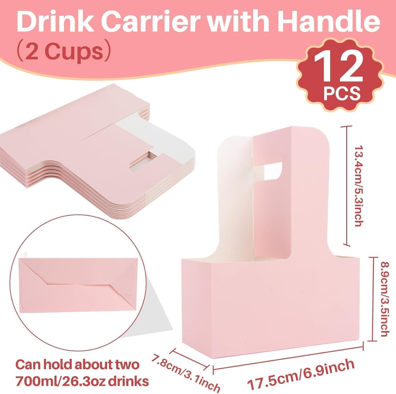 Grossiste Support de Boisson pour 2 Tasses avec Poignée - 12 Pcs Porte-Gobelet en Carton Jetable, Fabricant Accessoires de Livraison Alimentaire pour Boissons Chaudes/Froides, OEM Porte-Gobelet Pliable à Emporter Grossiste Support de Boisson pour 2 Tasses avec Poignée - 12 Pcs Porte-Gobelet en Carton Jetable, Fabricant Accessoires de Livraison Alimentaire pour Boissons Chaudes/Froides, OEM Porte-Gobelet Pliable à Emporter