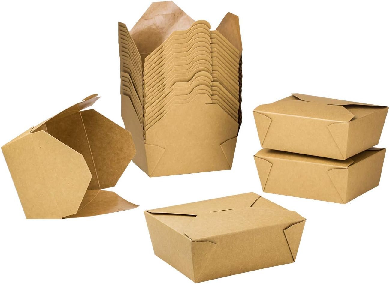 Grossiste en Vrac Boîtes à Emporter Microwavables 48 oz - 300 ct Résistantes aux Fuites Fournisseur de Boîtes Empilables et Résistantes à la Graisse Logo Personnalisé