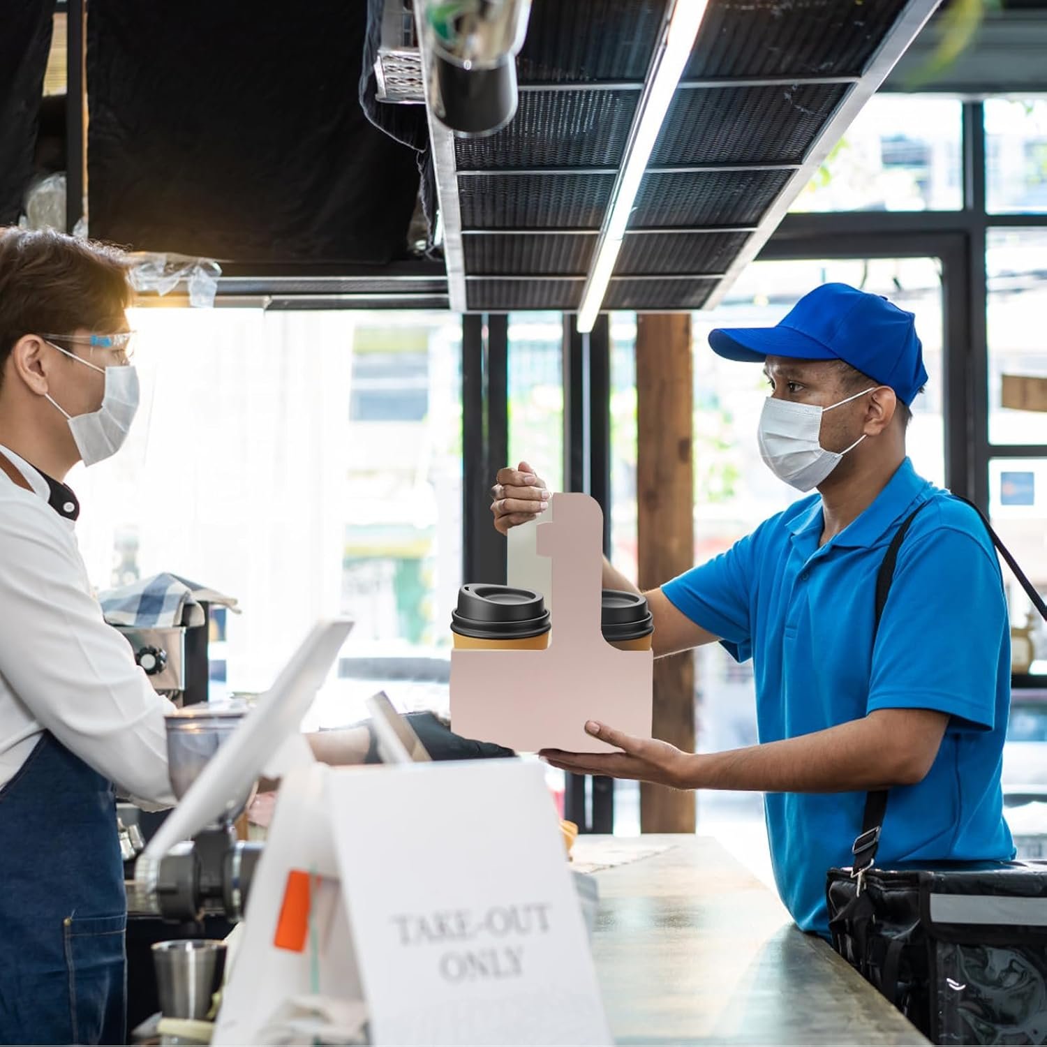 Grossiste en Vrac Support de Boisson Jetable 2 Tasses avec Poignée, 15 Compte Porte-Gobelets en Carton Rose, Transport de Boissons Chaudes ou Froides, Fournisseur de Porte-Gobelets pour Café, Livraison Alimentaire, Vente en Gros (Rose, 15 PCS)