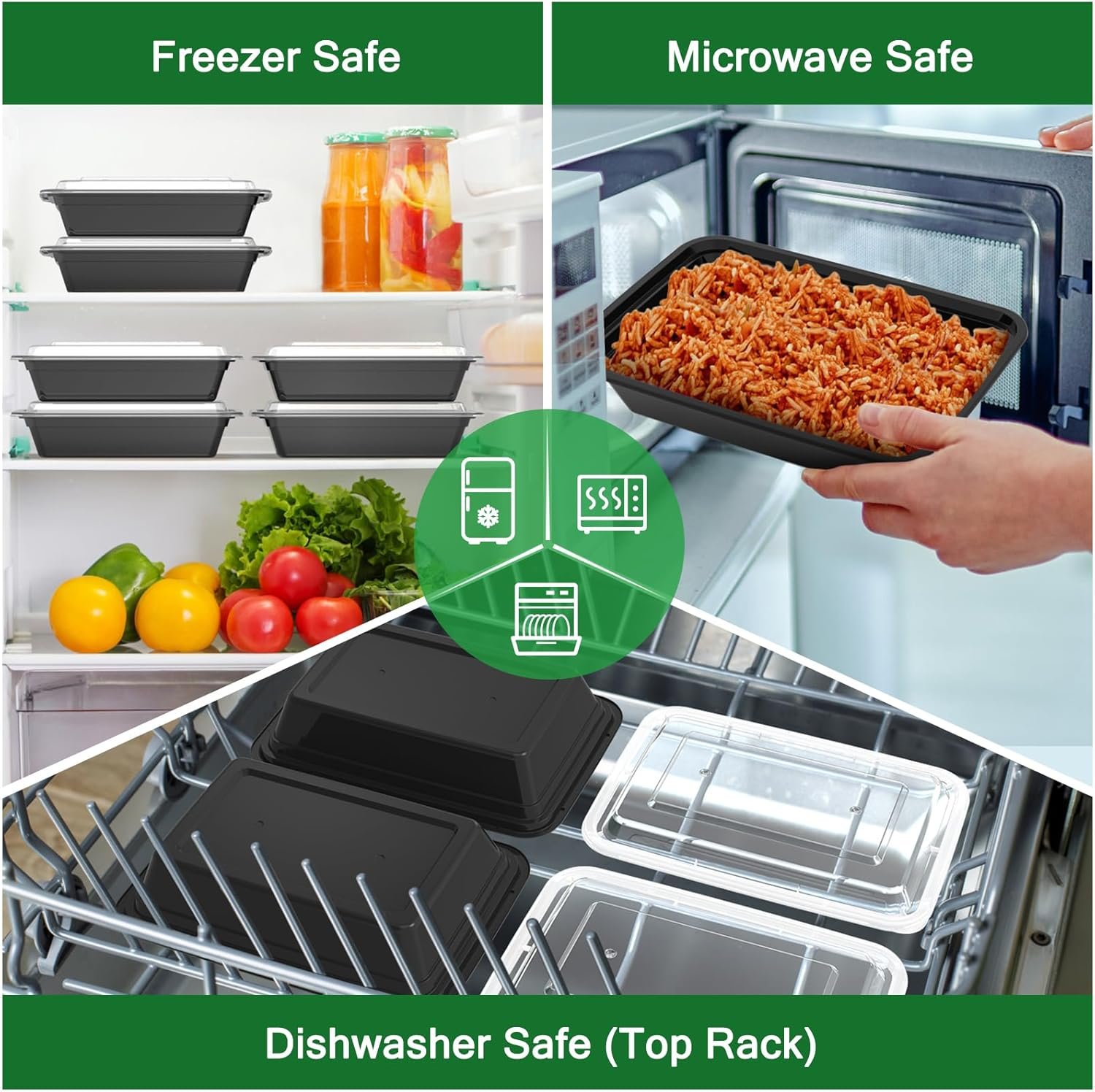 Grossiste en Vrac 50 Récipients de Préparation de Repas de 32 oz (Pack de 100) à Couvercles Faciles à Ouvrir, Fabricant Solide et Étanche, Sûr pour les Aliments, Compatible avec Micro-ondes, Congélateur et Lave-Vaisselle, Contenants en Plastique à Emporter, Logo Personnalisé. Grossiste en Vrac 50 Récipients de Préparation de Repas de 32 oz (Pack de 100) à Couvercles Faciles à Ouvrir, Fabricant Solide et Étanche, Sûr pour les Aliments, Compatible avec Micro-ondes, Congélateur et Lave-Vaisselle, Contenants en Plastique à Emporter, Logo Personnalisé.