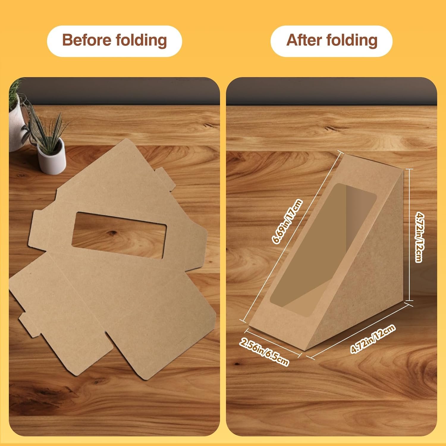 Boîtes à sandwiches en papier 50 pièces, Vente en gros de contenants à emporter avec fenêtre, Logo personnalisé pour burgers miniatures pour boulangerie et service de restauration. Boîtes à sandwiches en papier 50 pièces, Vente en gros de contenants à emporter avec fenêtre, Logo personnalisé pour burgers miniatures pour boulangerie et service de restauration.