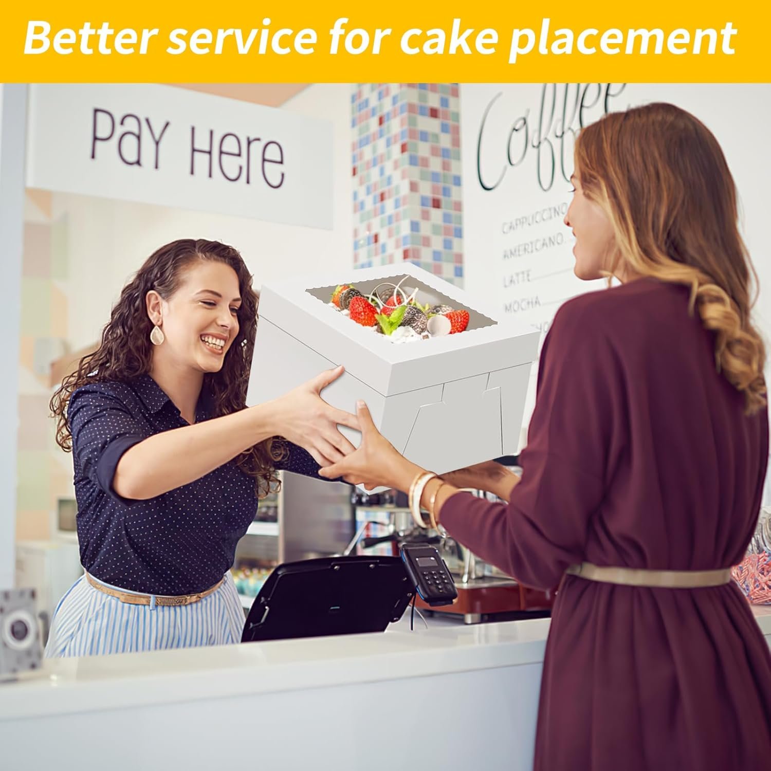 Grossiste Boîtes À Gâteau Jetables 12 Pouces, Conteneur de Transport pour Gâteaux, Fournisseur de Support de Gâteau Blanc avec Grande Fenêtre pour Pâtisseries, Cookies, Tartes et Cupcakes (12×12×8 Pouces) - OEM et Marque Blanche Grossiste Boîtes À Gâteau Jetables 12 Pouces, Conteneur de Transport pour Gâteaux, Fournisseur de Support de Gâteau Blanc avec Grande Fenêtre pour Pâtisseries, Cookies, Tartes et Cupcakes (12×12×8 Pouces) - OEM et Marque Blanche