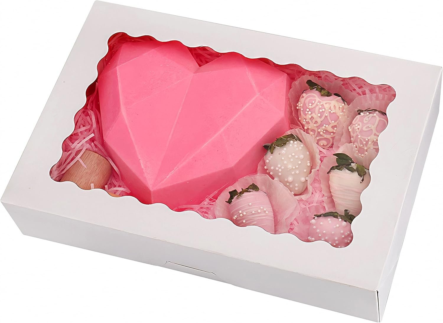 Boîte à pâtisserie en gros avec fenêtre, 20 unités, 12