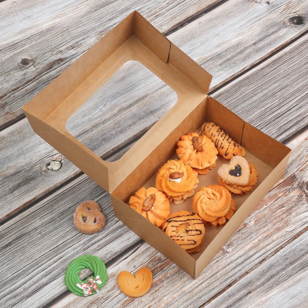 Grossiste en boîtes à biscuits 24 pièces avec fenêtre pour un cadeau en papier, dimensions 9 x 6,3 x 3 pouces, emballage pratique pour cookies, cupcakes, donuts et pâtisseries, Logo Personnalisé, Fournisseur de solutions d'emballage en gros. Grossiste en boîtes à biscuits 24 pièces avec fenêtre pour un cadeau en papier, dimensions 9 x 6,3 x 3 pouces, emballage pratique pour cookies, cupcakes, donuts et pâtisseries, Logo Personnalisé, Fournisseur de solutions d'emballage en gros.